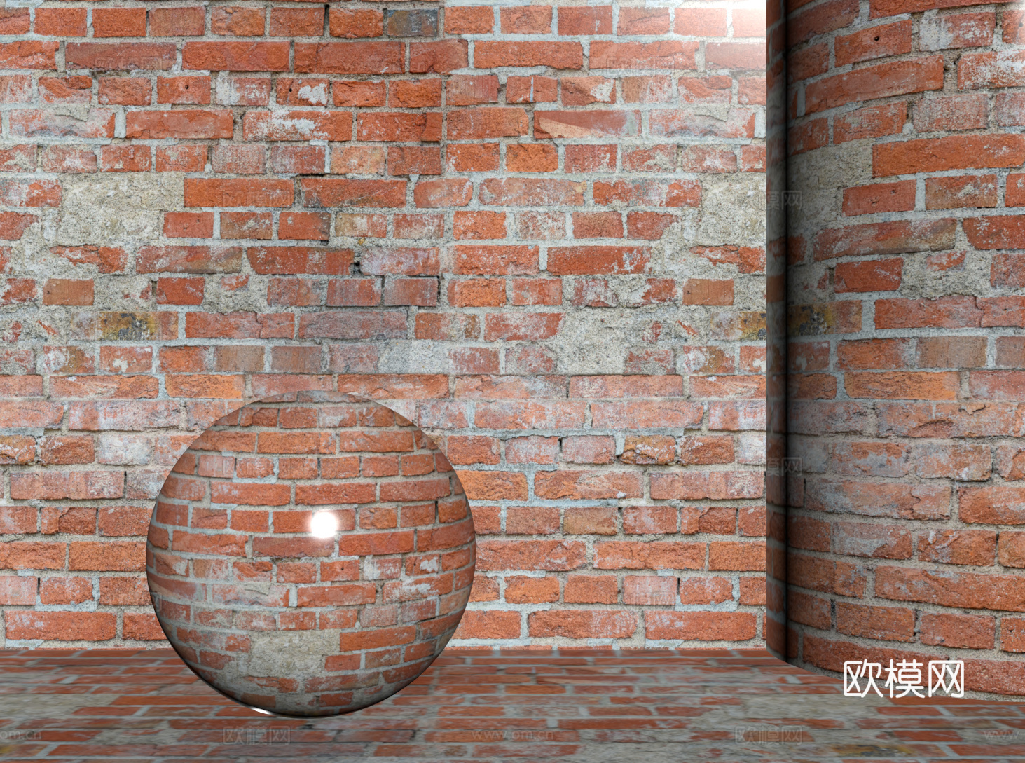 现代砖墙 红砖墙 仿古砖墙 文化砖墙 工业砖墙su模型