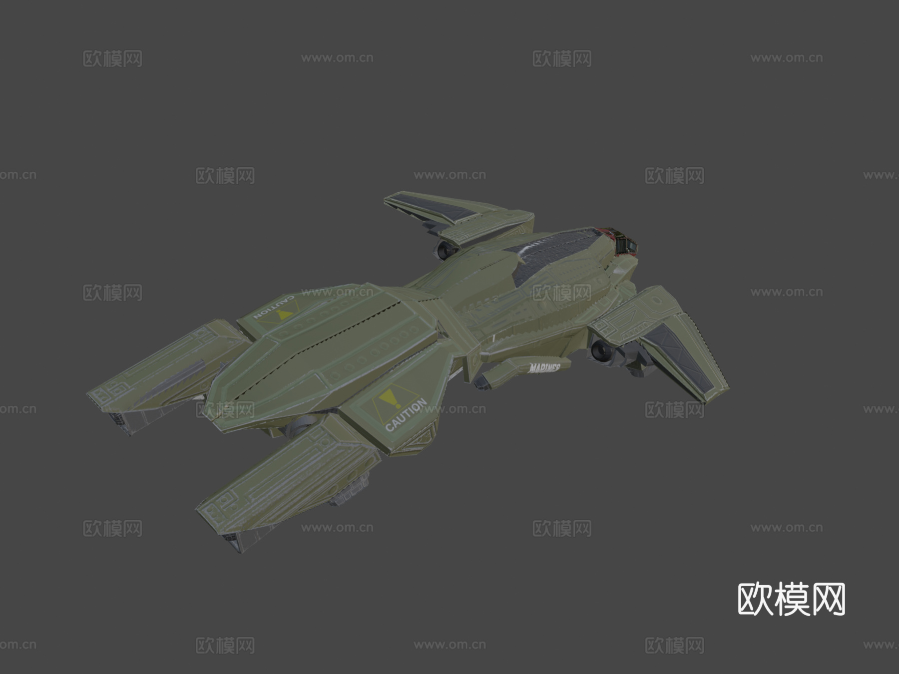 光环：致远星灵感鹈鹕号3d模型下载（渲染图7）