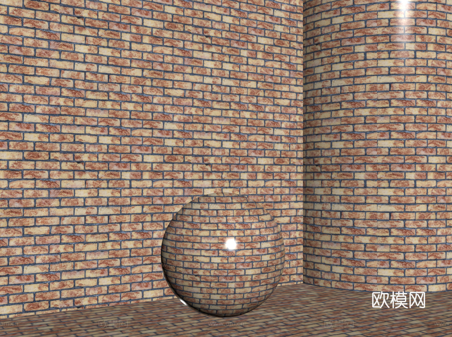 现代砖墙 红砖墙 仿古砖墙 文化砖墙 工业砖墙su模型