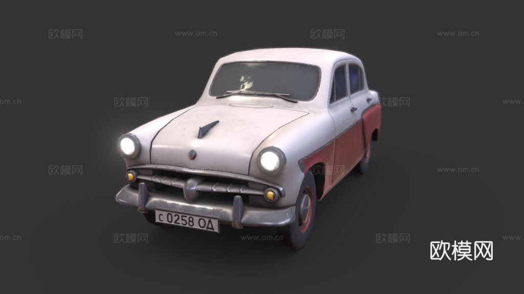 莫斯科人4023d模型下载（渲染图1）