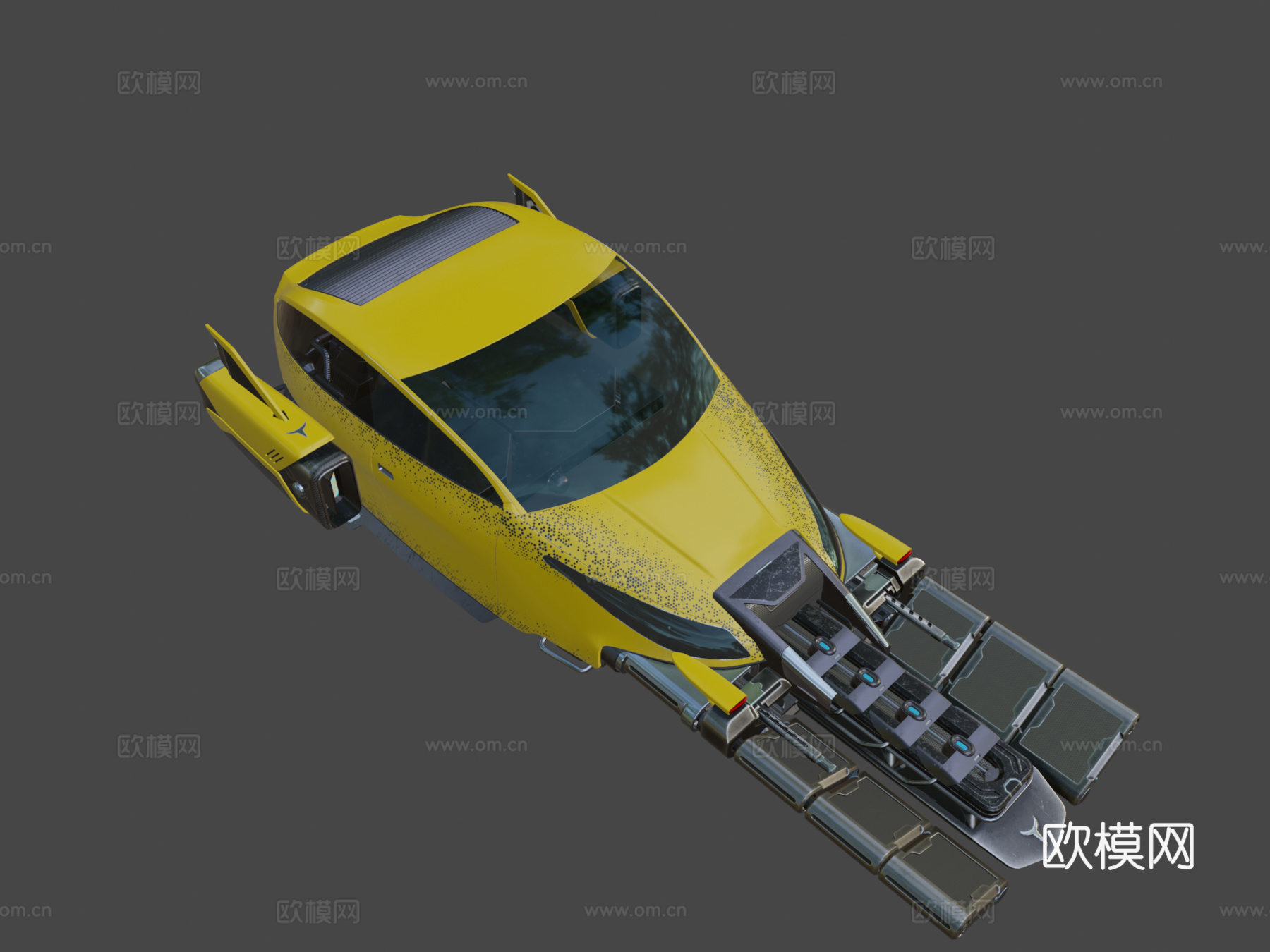 赛博车辆3d模型下载（渲染图8）