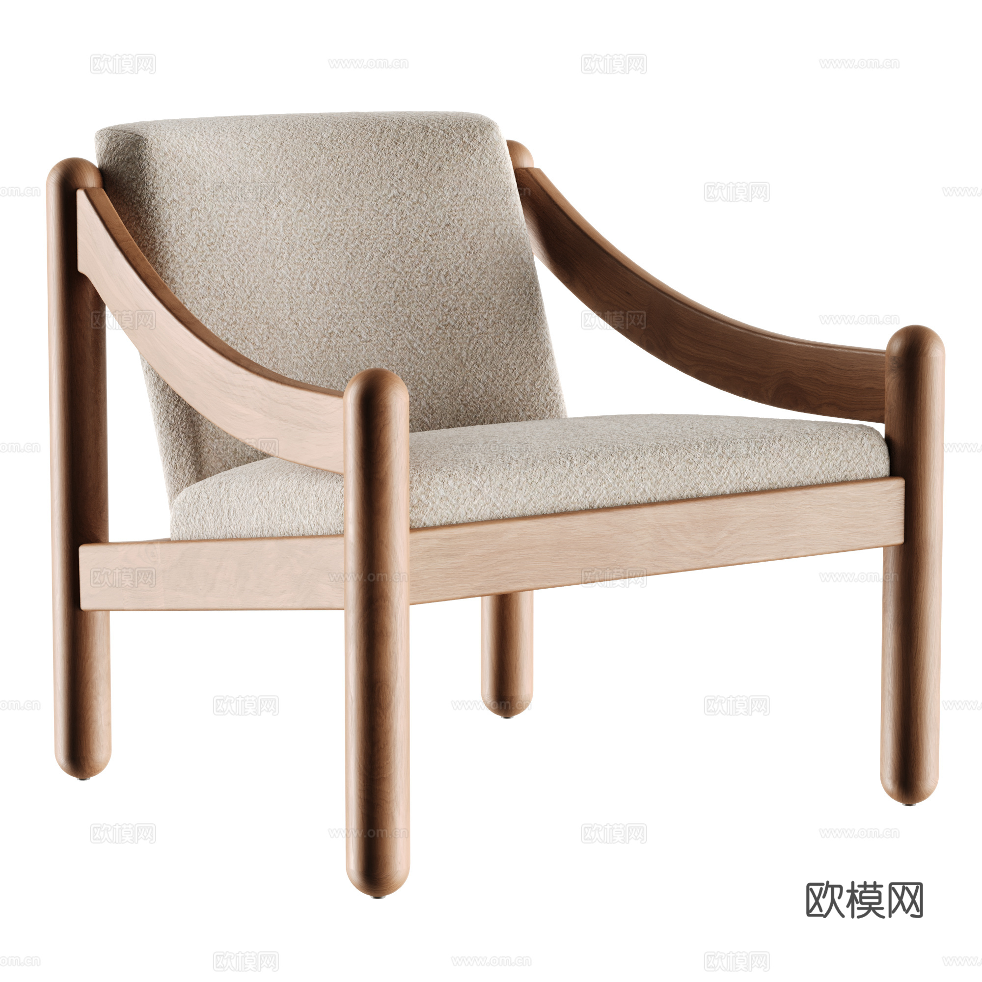 CASSINA户外休闲椅 扶手椅 休闲椅 餐椅su模型