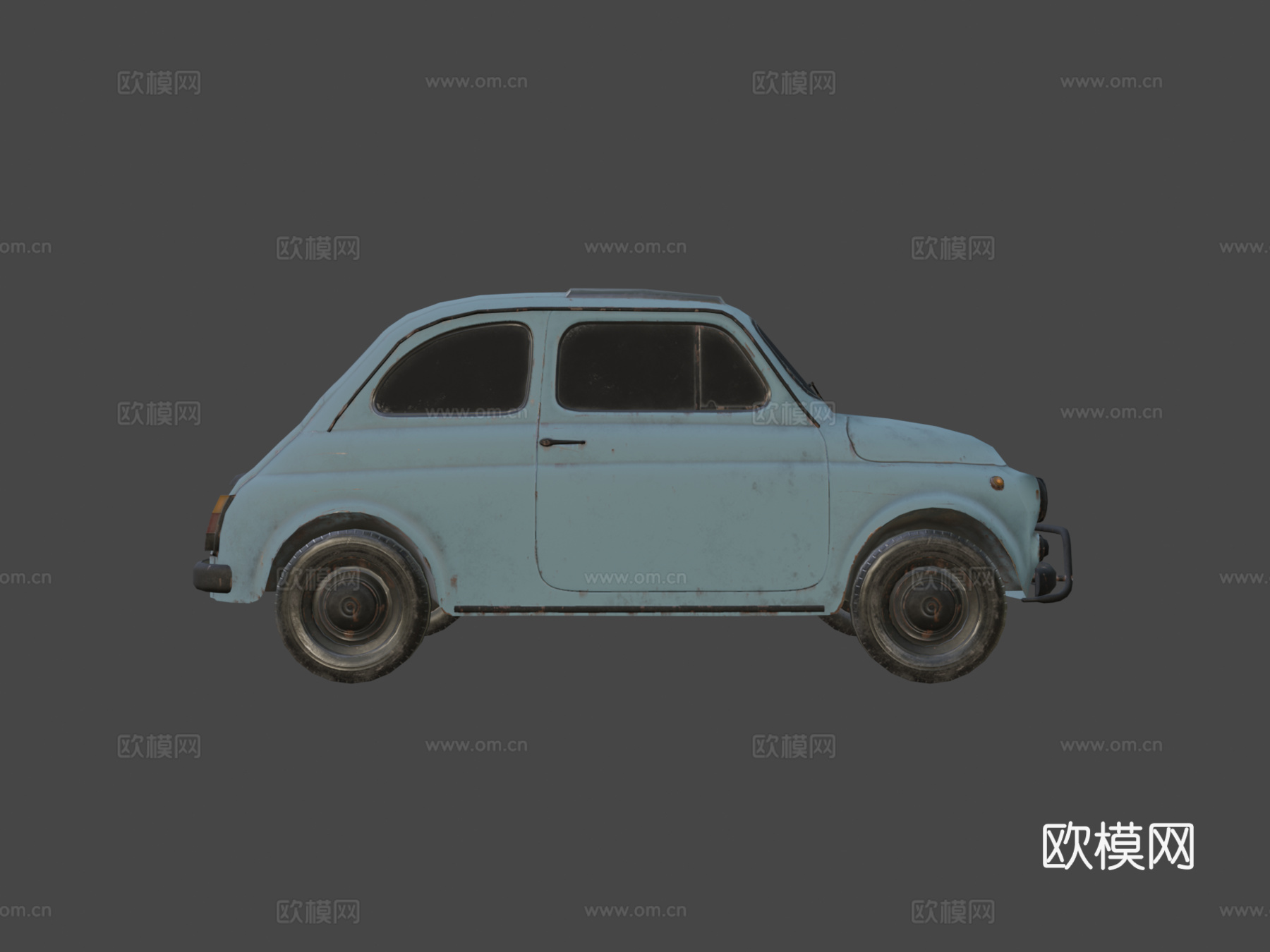 菲亚特5003d模型下载（渲染图6）