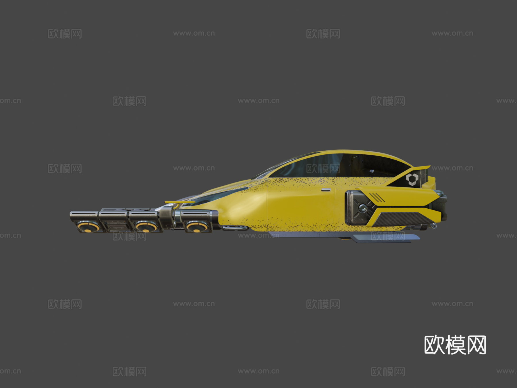 赛博车辆3d模型下载（渲染图6）