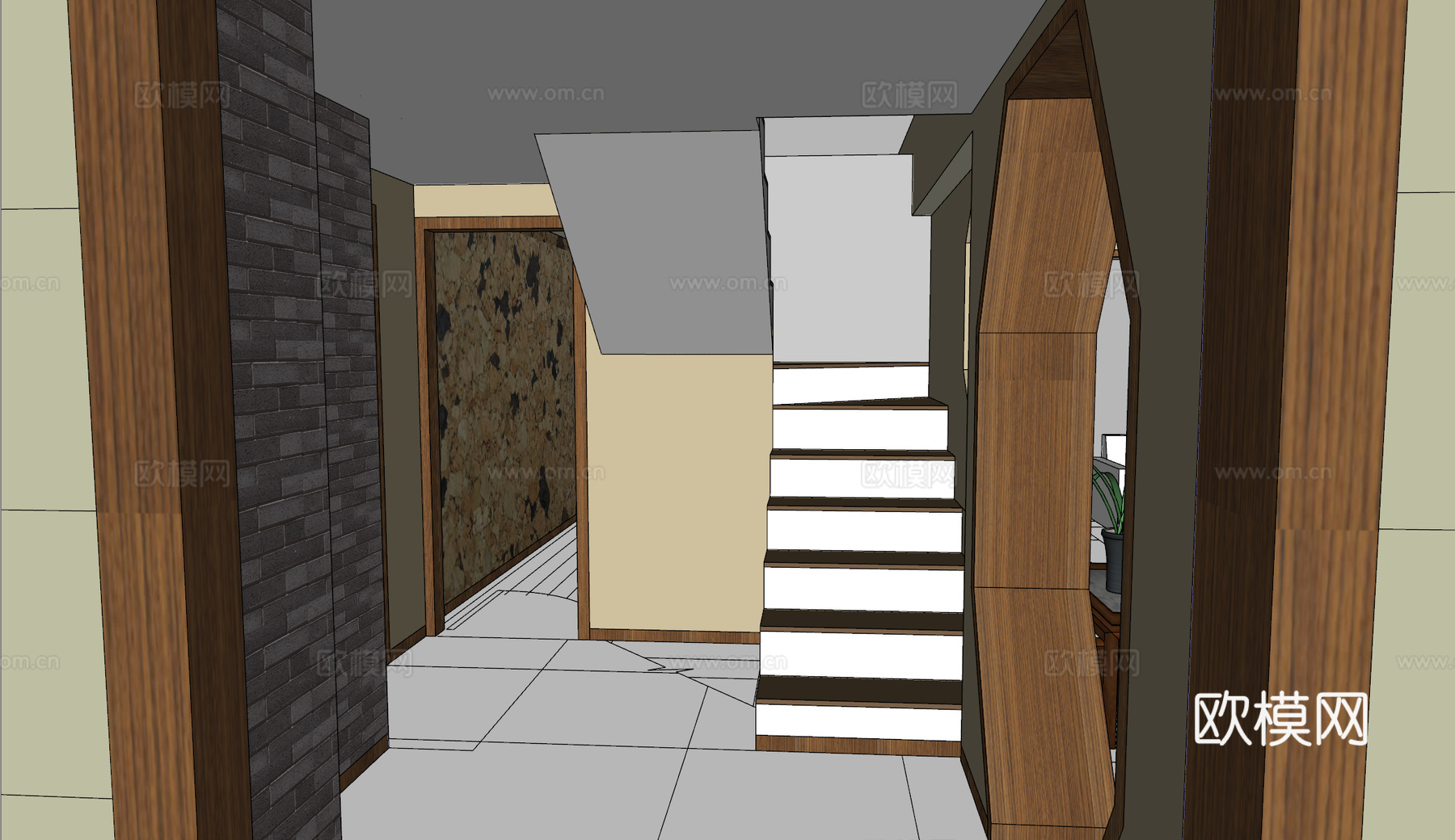 家装方案 室内设计su模型