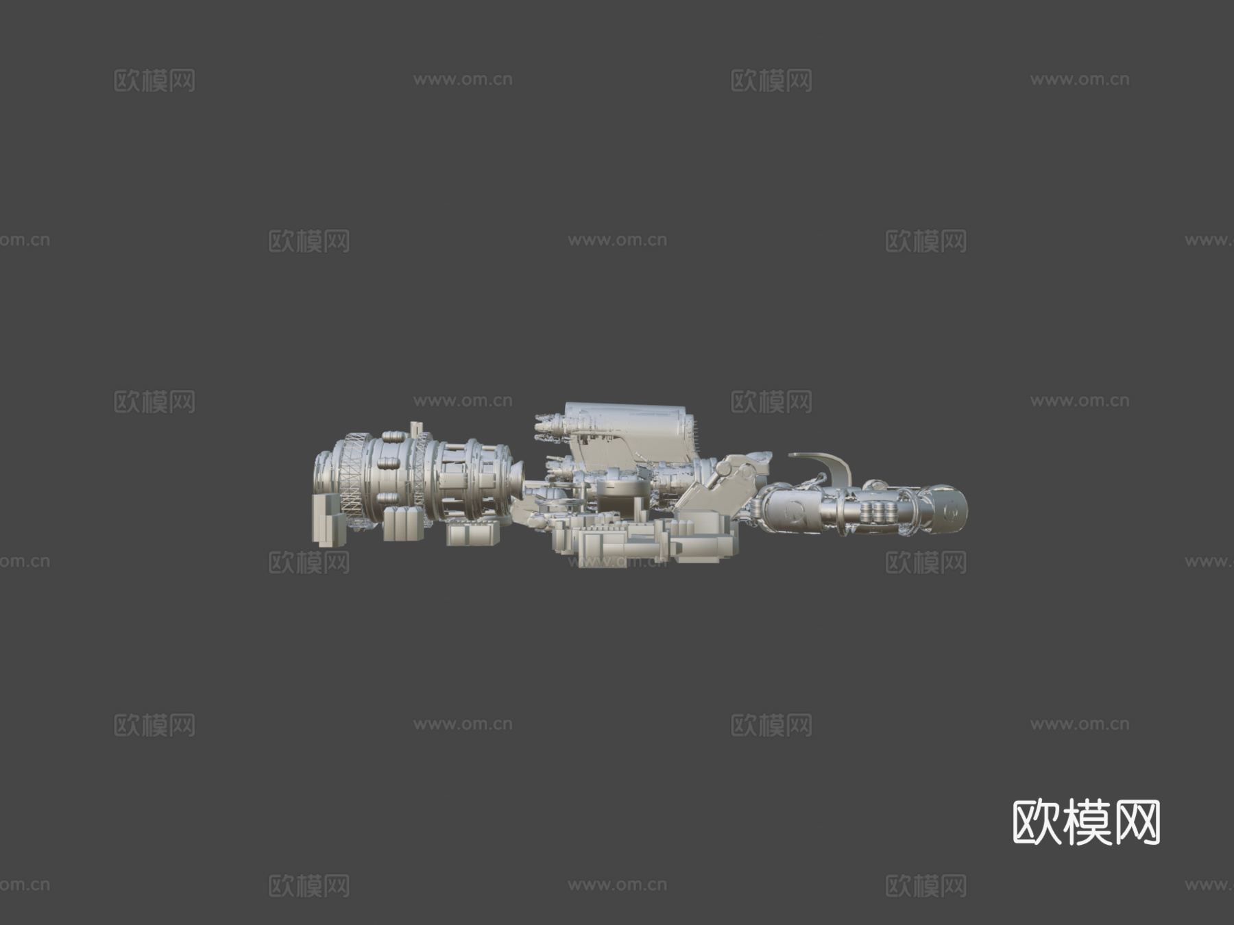 太空船部件资产包3d模型下载（渲染图5）