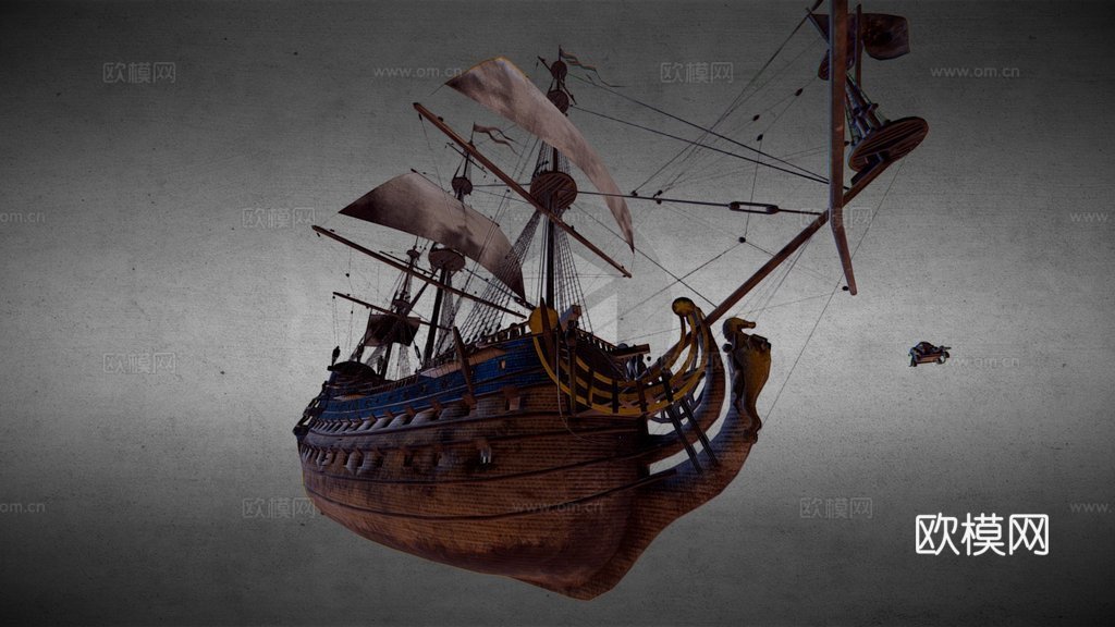 皇家舰船3d模型下载（渲染图1）