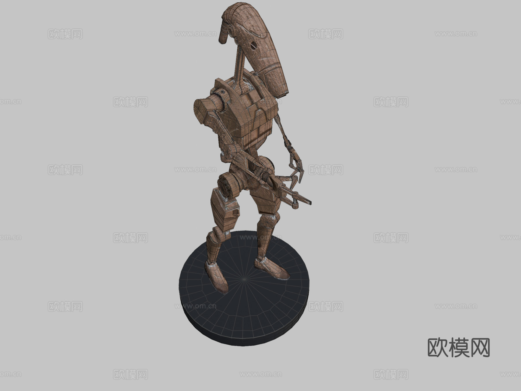 B1 - 战斗机器人3d模型下载（渲染图2）