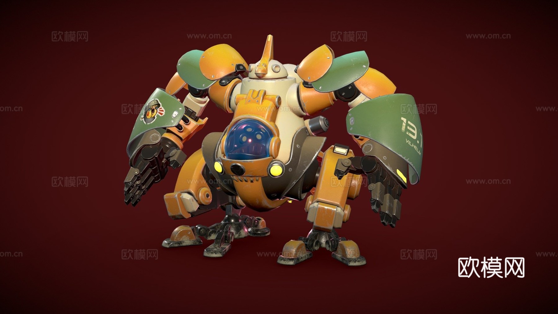 维尔赫姆13号[低分辨率纹理]3d模型下载（渲染图1）