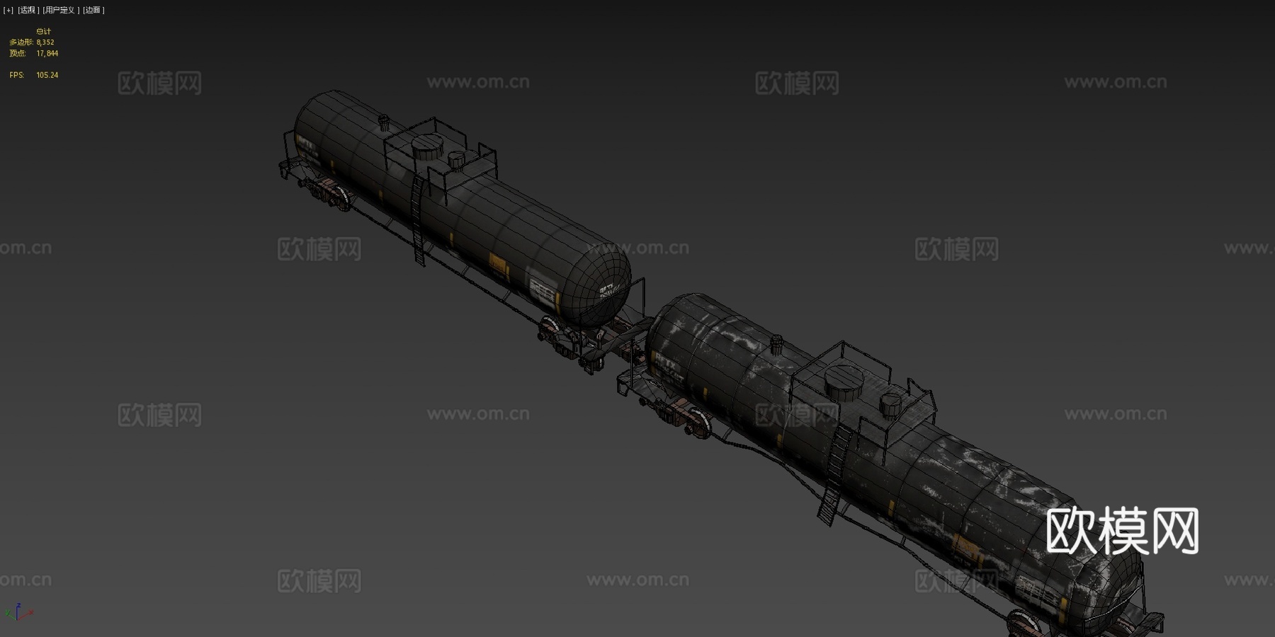 英尺坦克车3d模型下载（渲染图4）