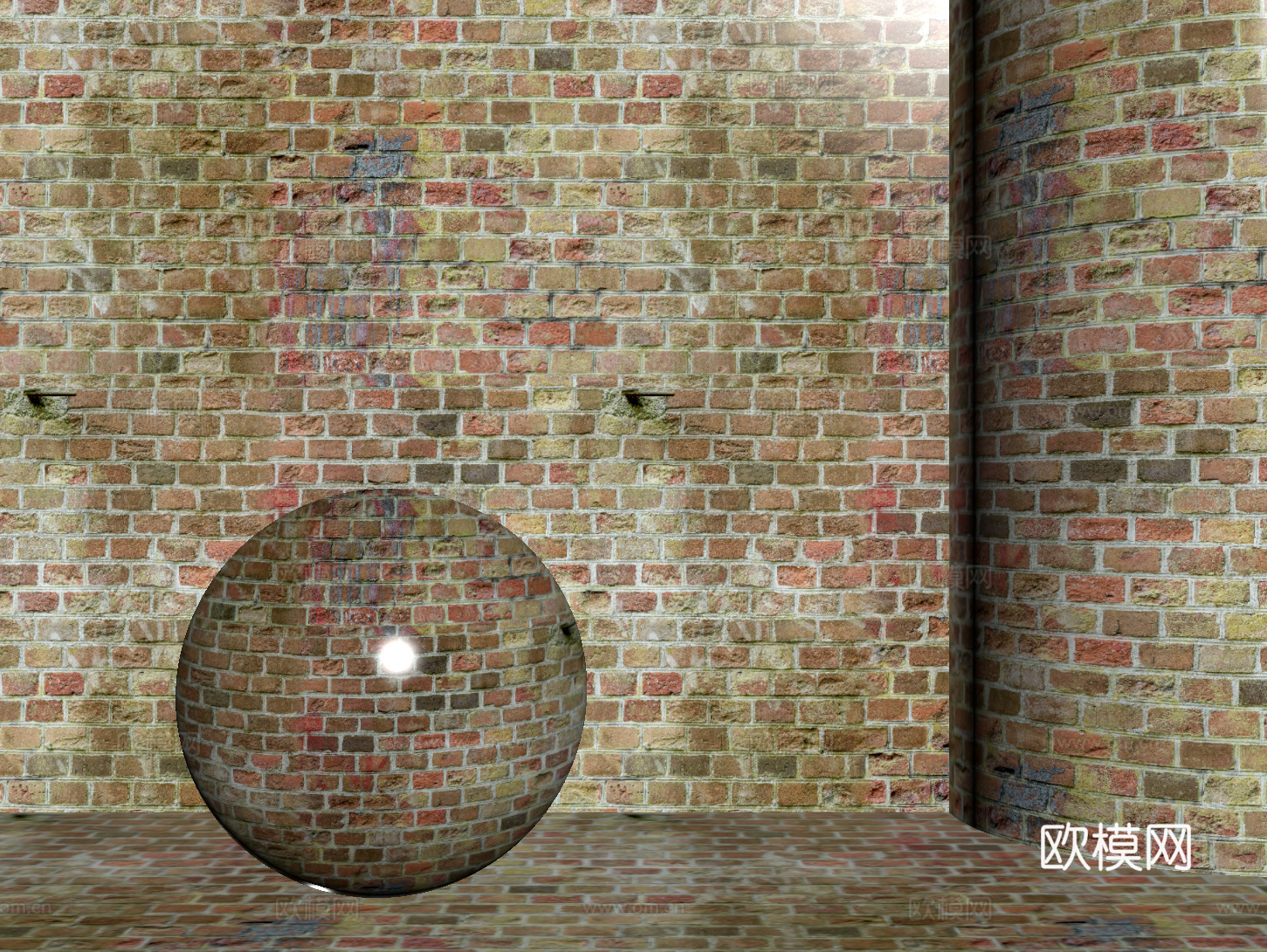 现代砖墙 红砖墙 仿古砖墙 文化砖墙 工业砖墙su模型