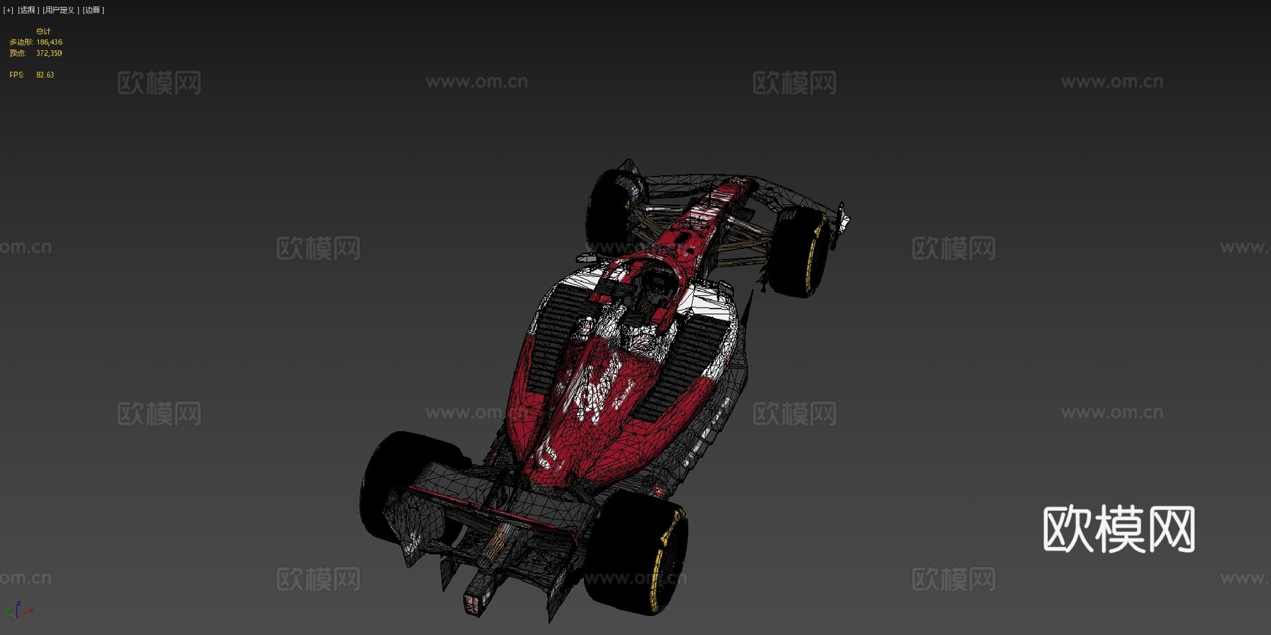 一级方程式2022阿尔法罗密欧奥伦C42赛车3d模型下载（渲染图4）