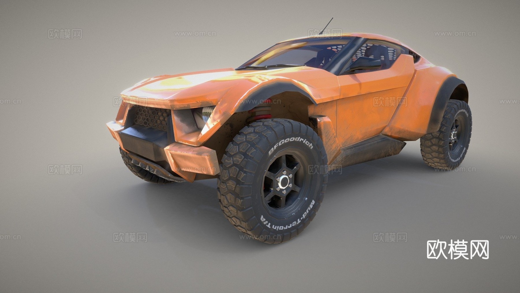 扎鲁克沙地赛车3d模型下载（渲染图1）