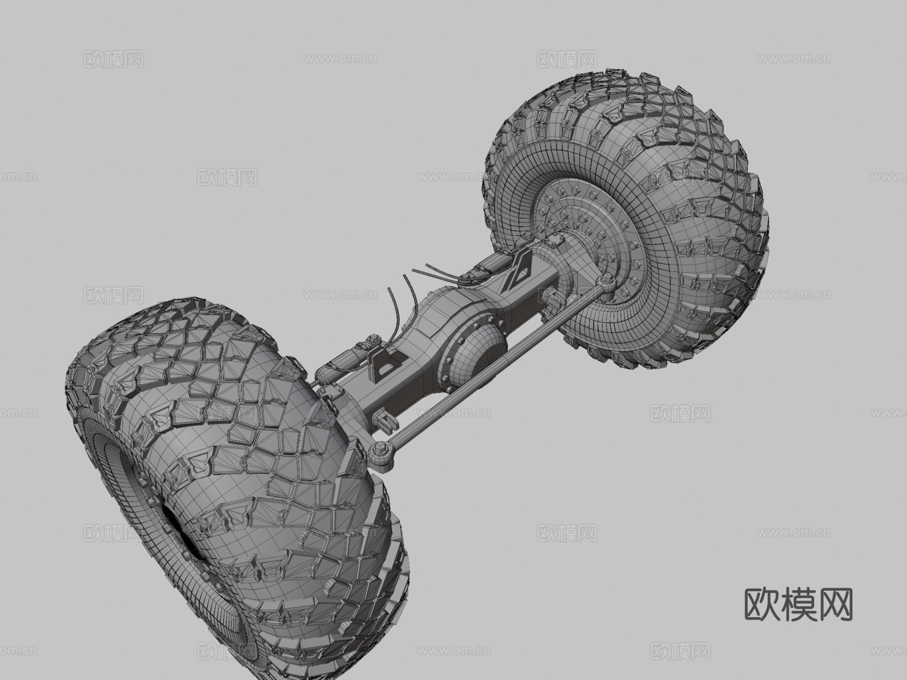 军用悬挂系统3d模型下载（渲染图3）
