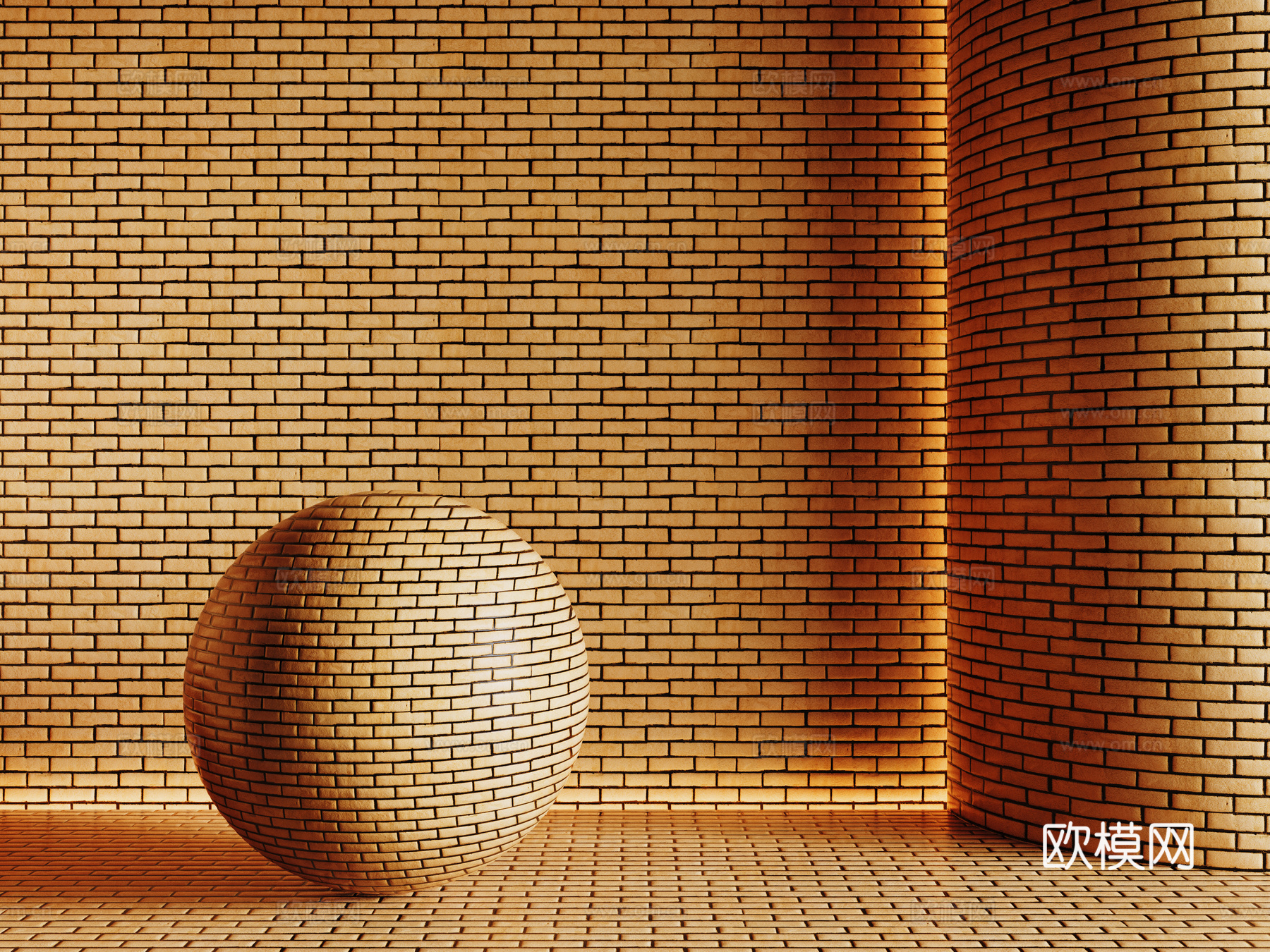 现代砖墙 红砖墙 仿古砖墙 文化砖墙 工业砖墙su模型