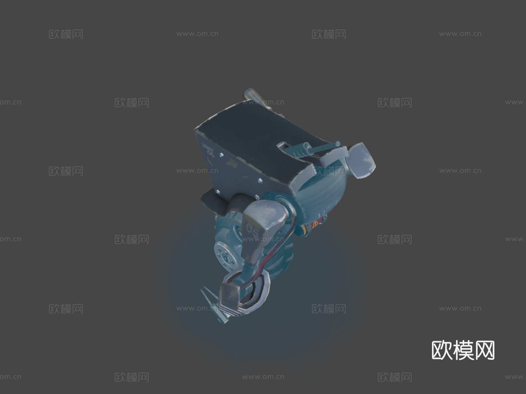 号单元3d模型下载（渲染图8）