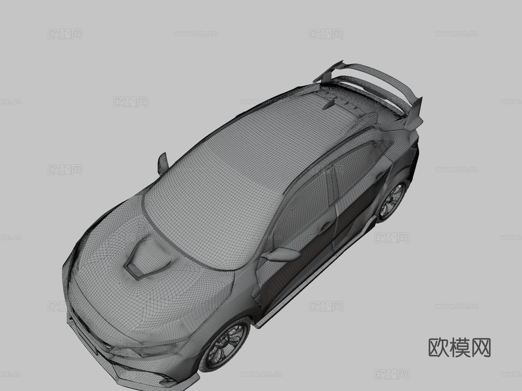 本田思域Type-R3d模型下载（渲染图3）