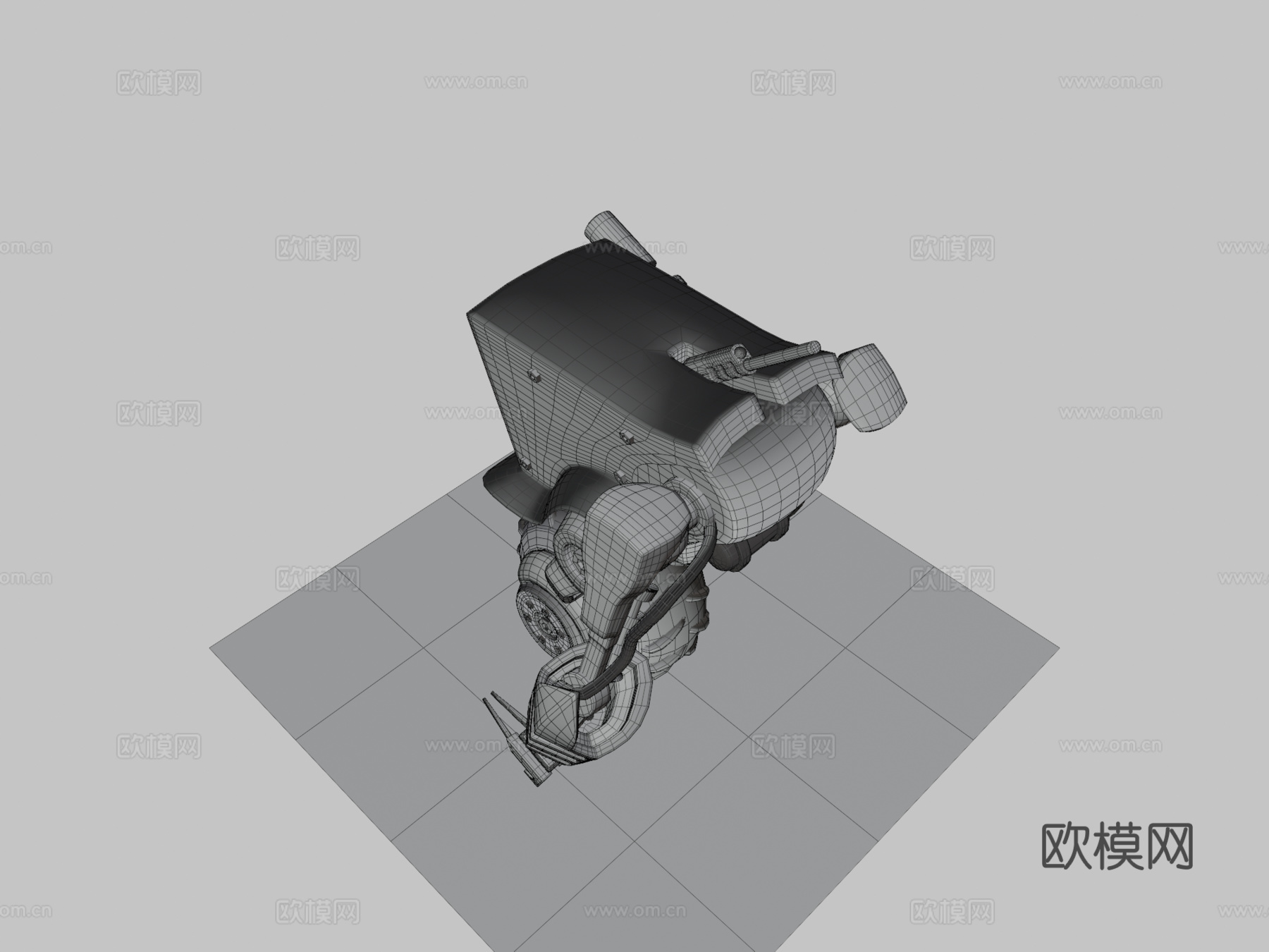 号单元3d模型下载（渲染图3）