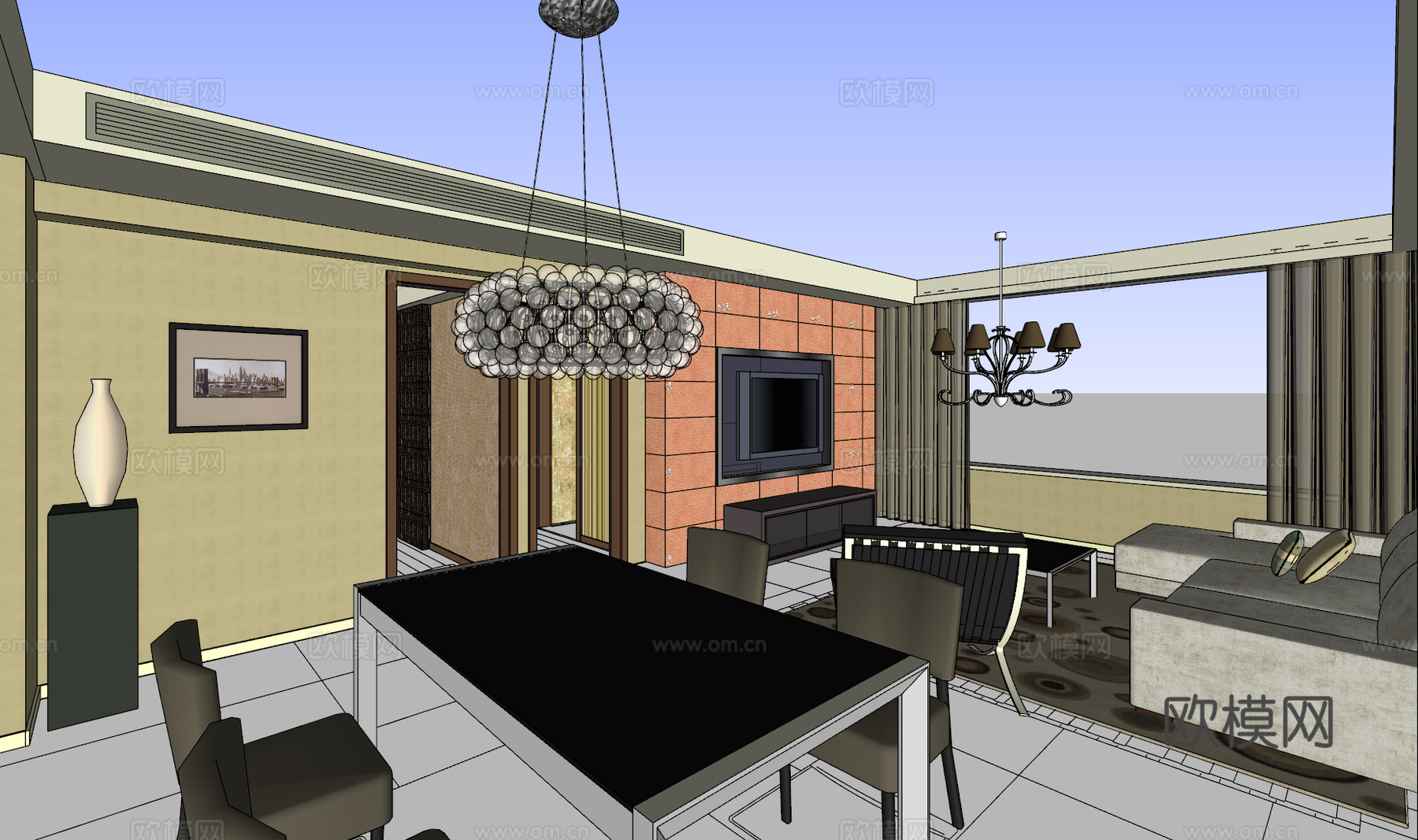 家装 家装方案 室内设计 模型su模型