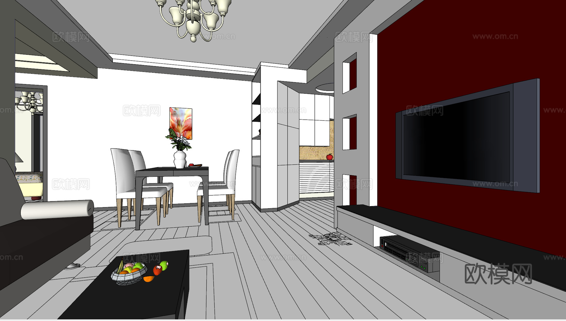 家装 家装方案 室内设计 模型su模型