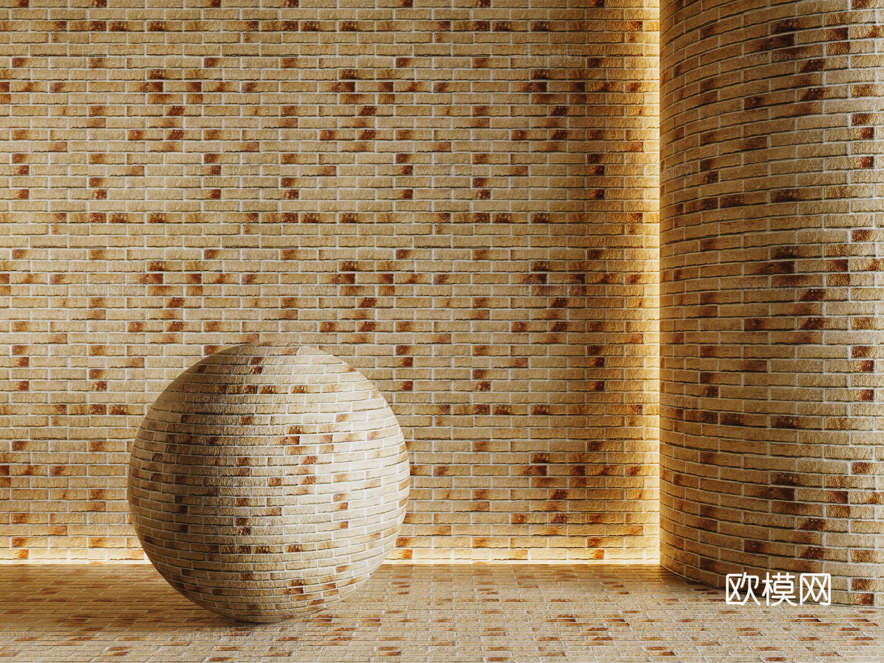 现代砖墙 红砖墙 仿古砖墙 文化砖墙 工业砖墙su模型