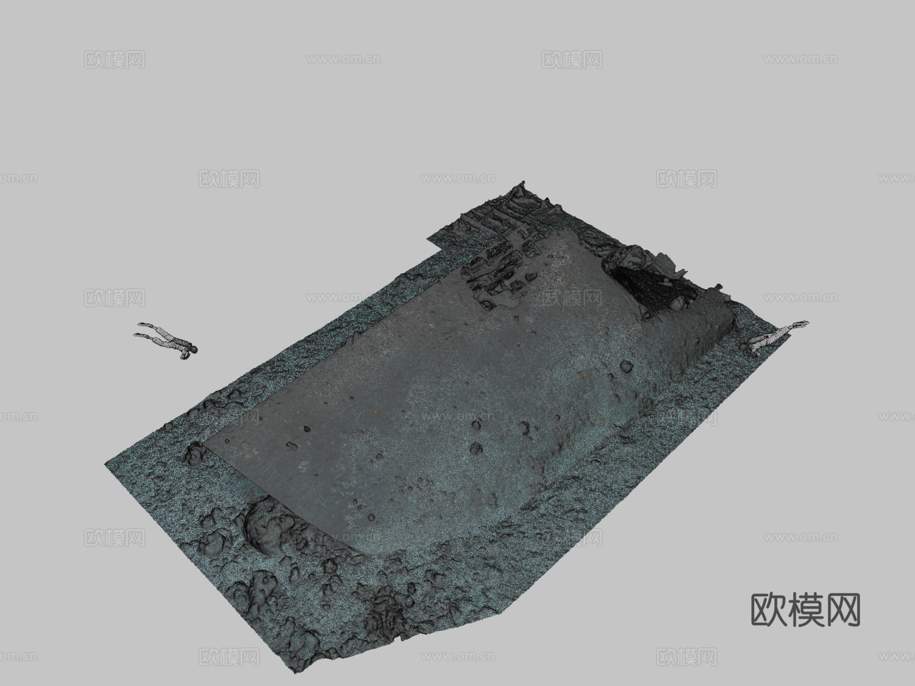 日本猎潜艇（船首）（东卡罗来纳大学海事研究（J.麦金农））3d模型下载（渲染图2）