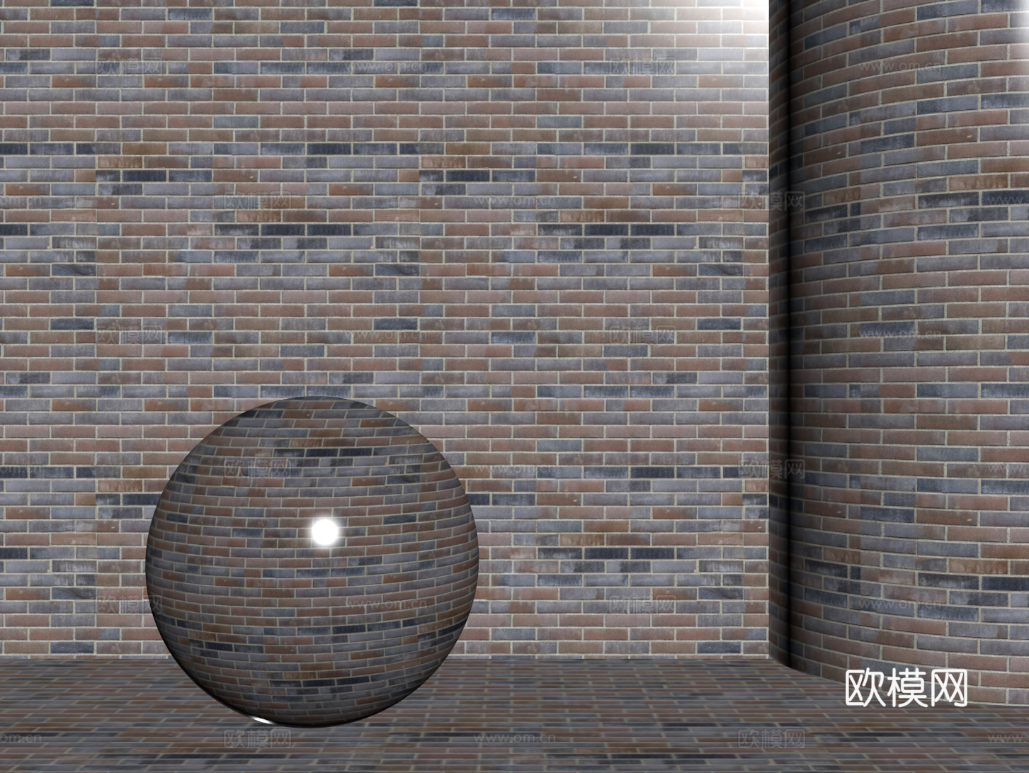 现代砖墙 红砖墙 仿古砖墙 文化砖墙 工业砖墙su模型