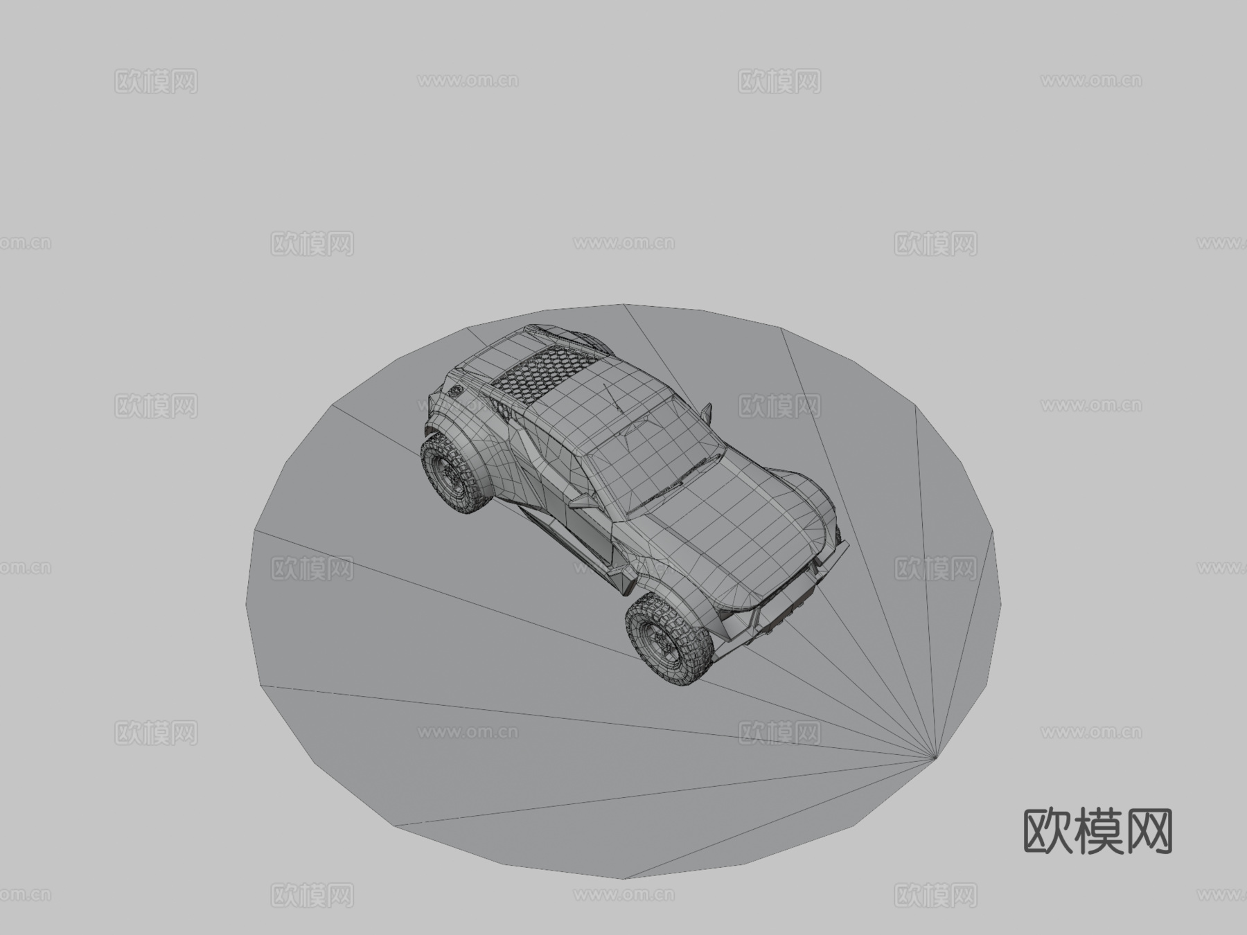 扎鲁克沙地赛车3d模型下载（渲染图3）