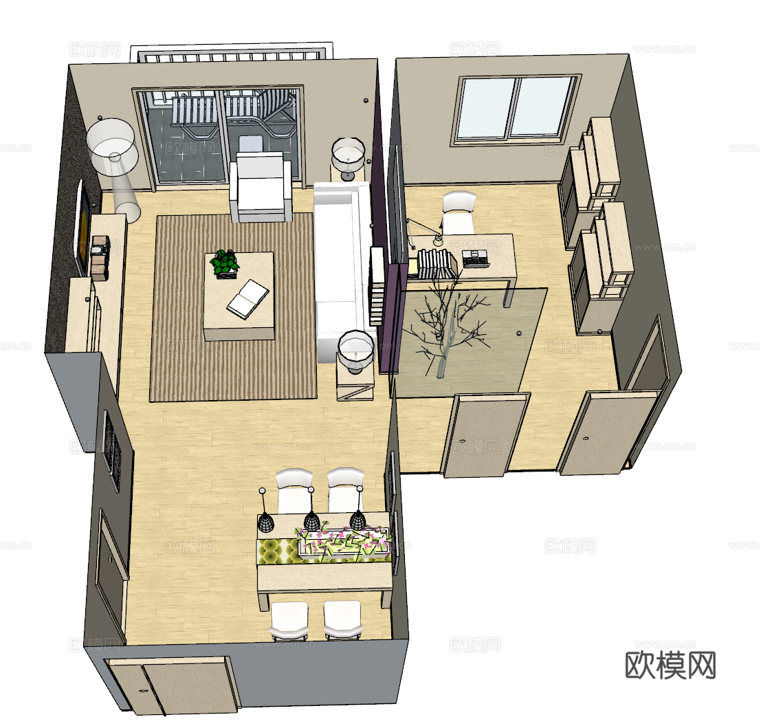 家装 家装方案 室内设计 模型su模型