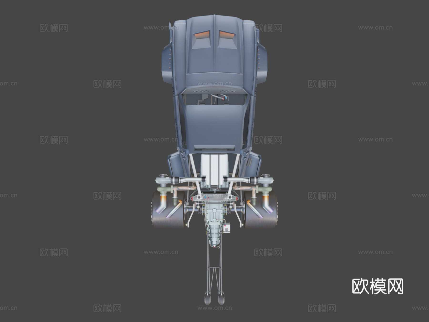小丑的汽车3d模型下载（渲染图7）