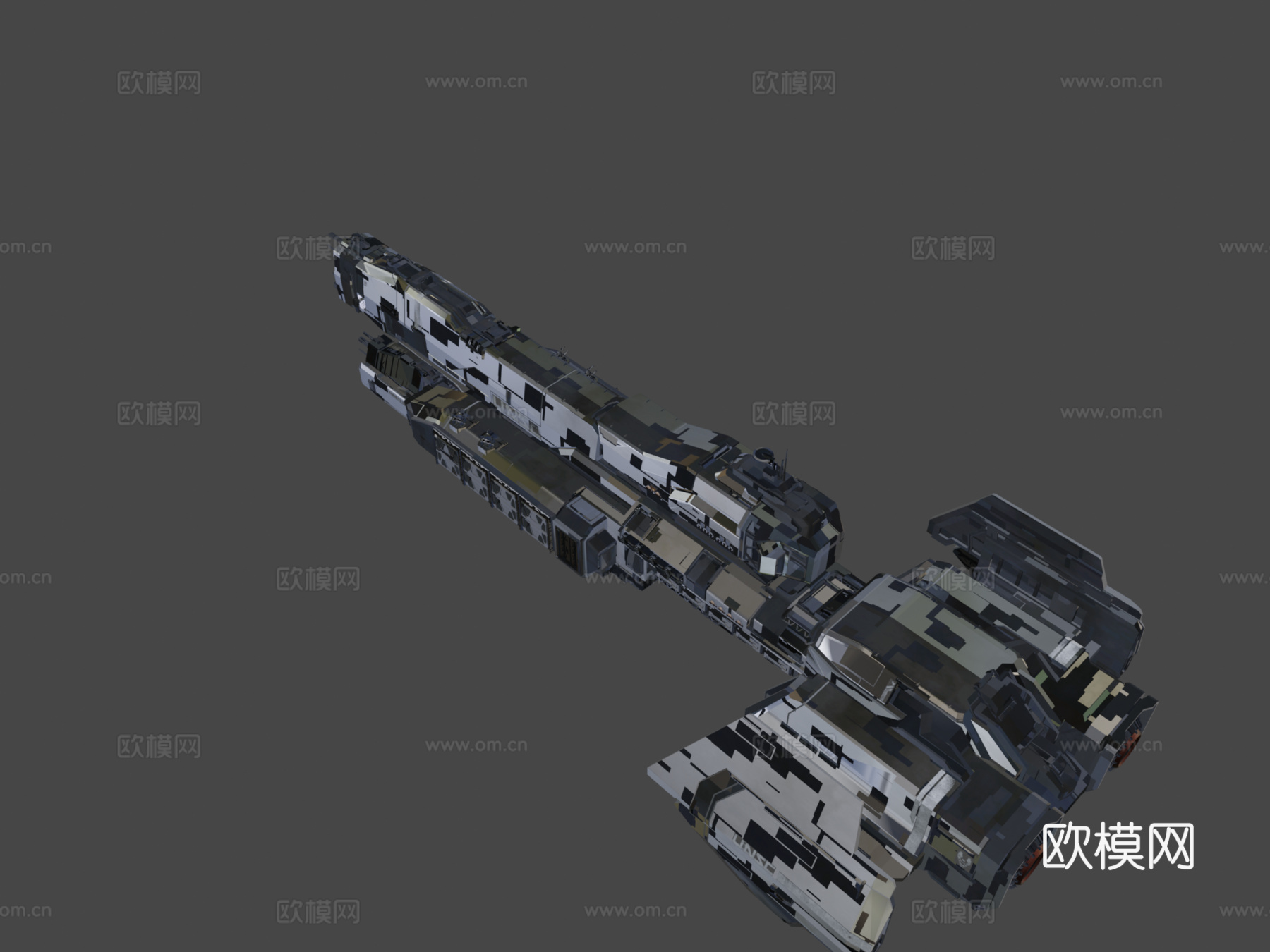 光环 - UNSC 巴拿马 - 穆尔桑级3d模型下载（渲染图8）