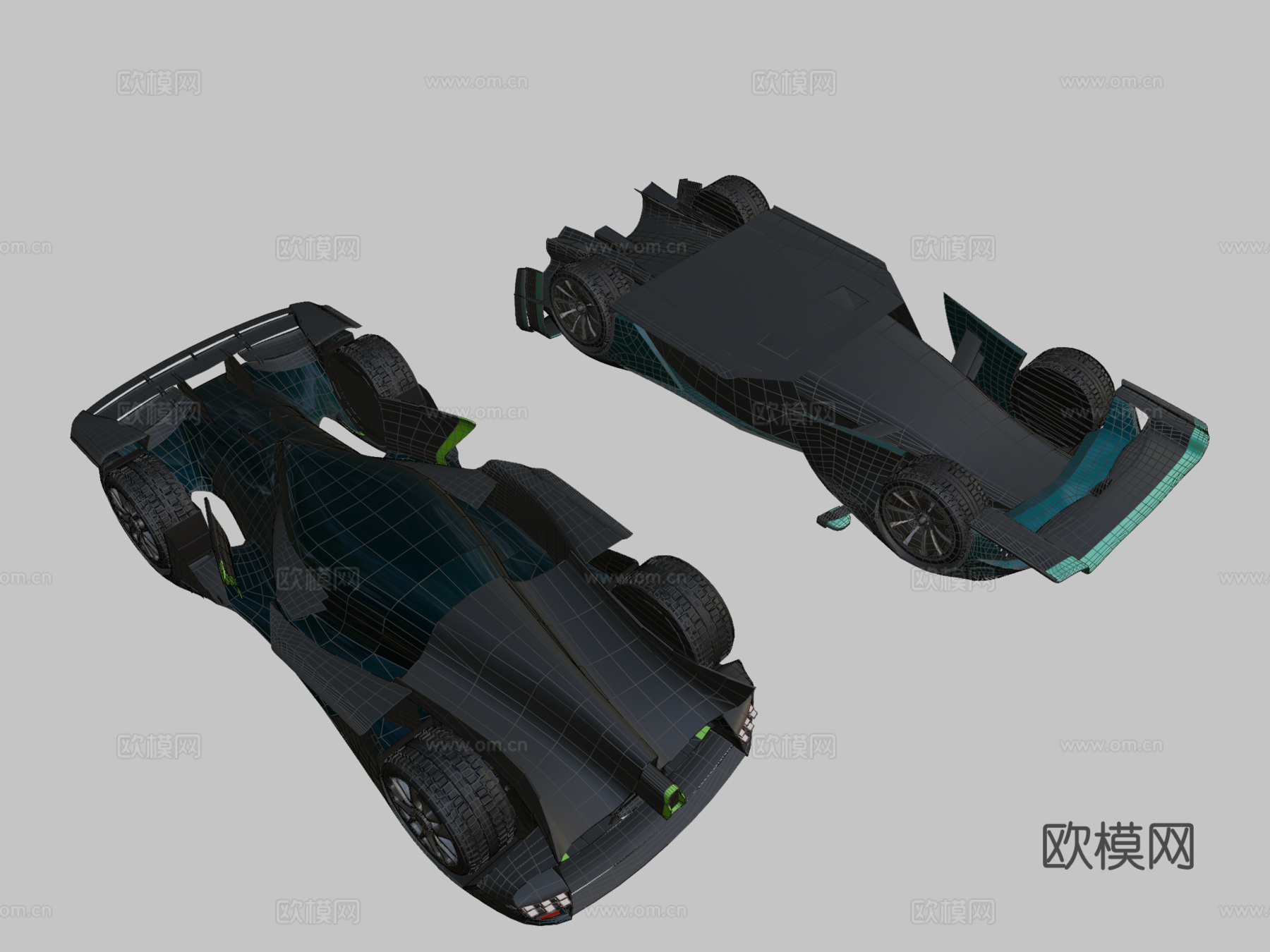 阿斯顿·马丁瓦尔基里3d模型下载（渲染图2）