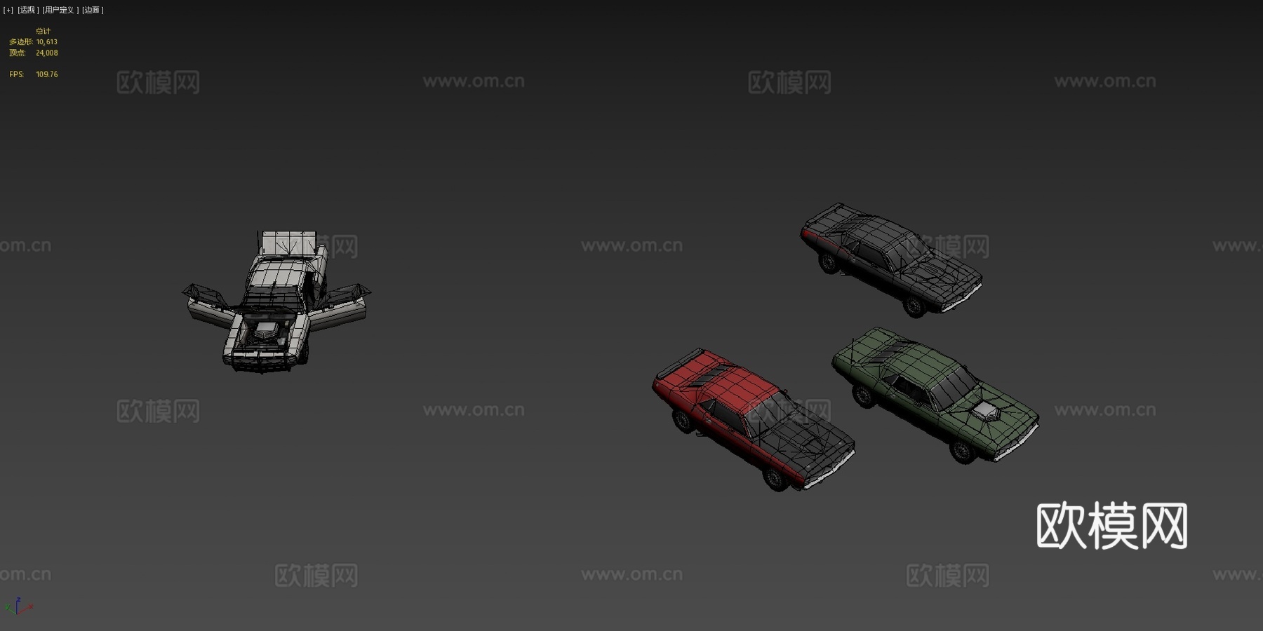 '70普利茅斯梭鱼3d模型下载（渲染图4）