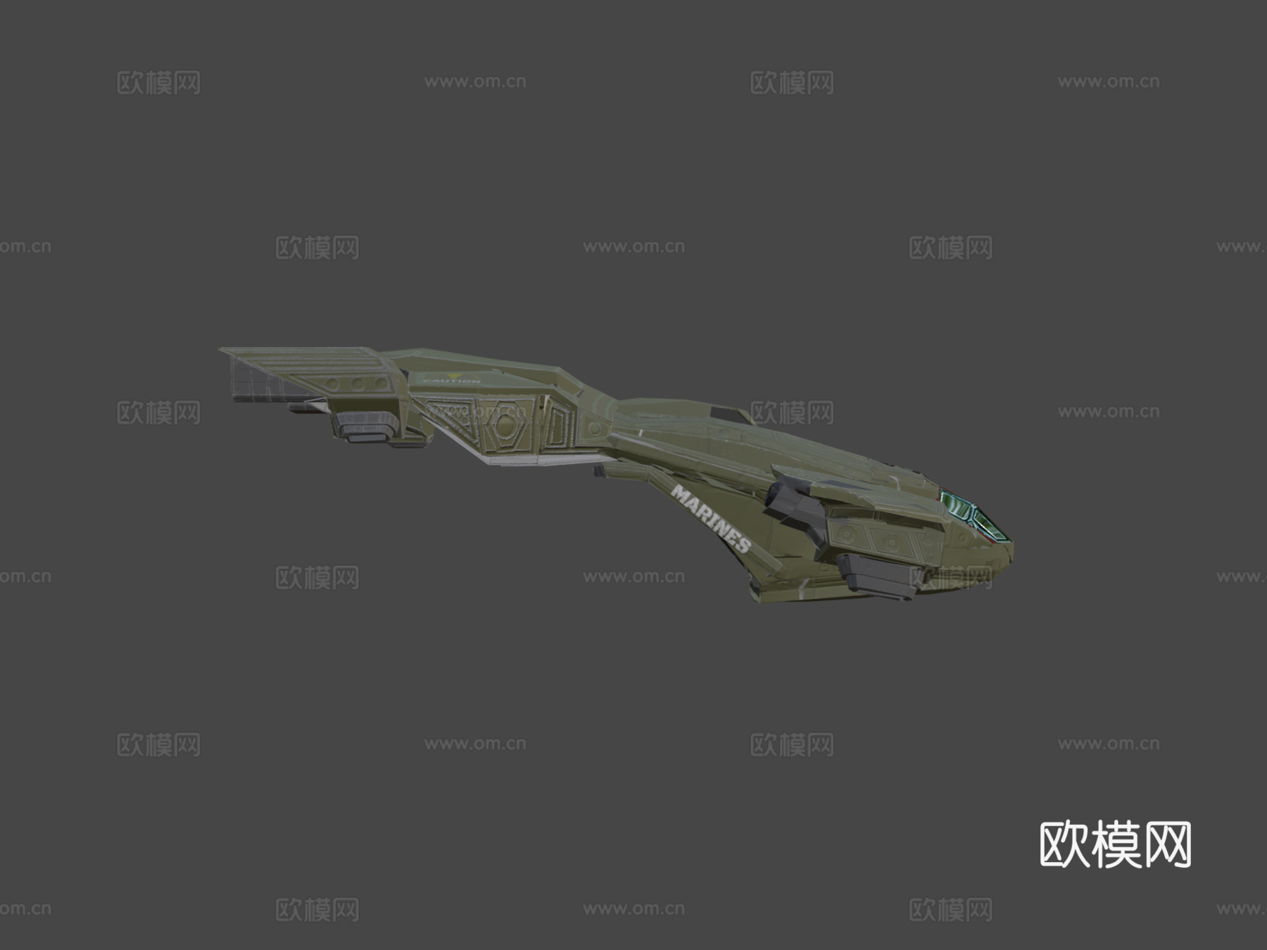 光环：致远星灵感鹈鹕号3d模型下载（渲染图5）