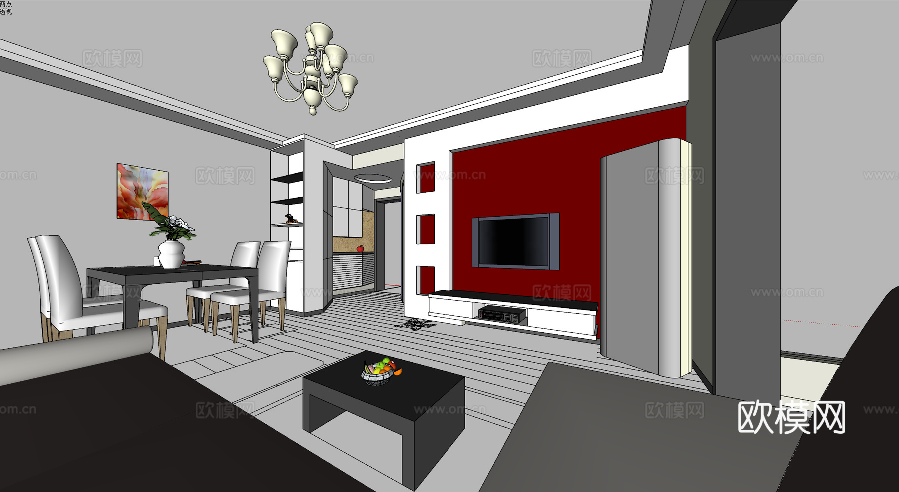 家装 家装方案 室内设计 模型su模型