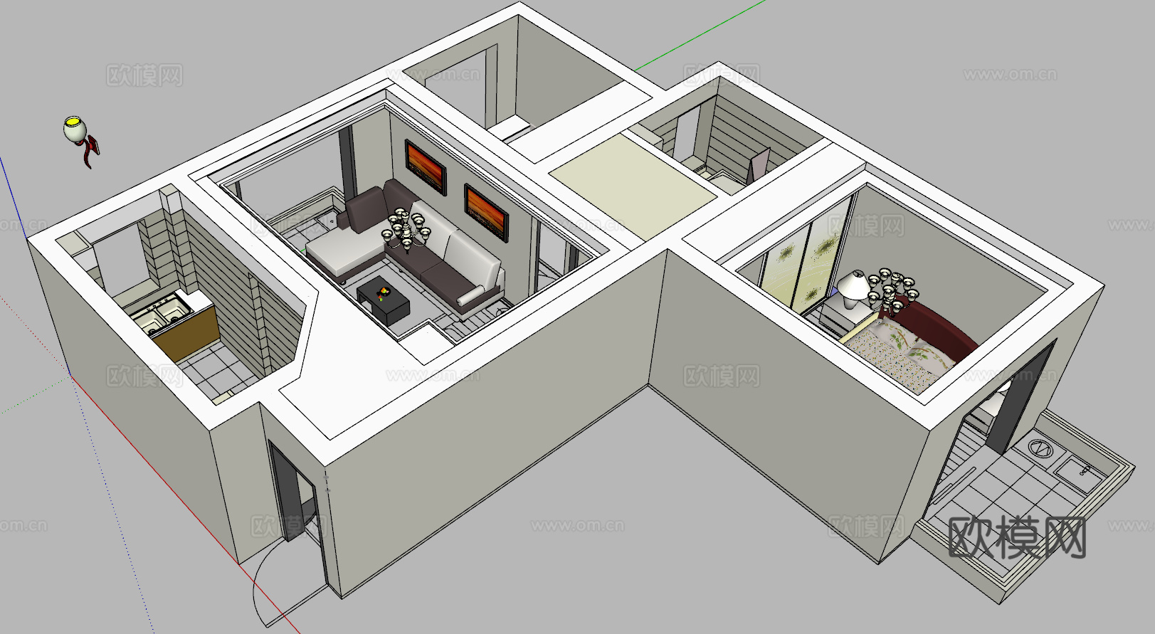 家装 家装方案 室内设计 模型su模型