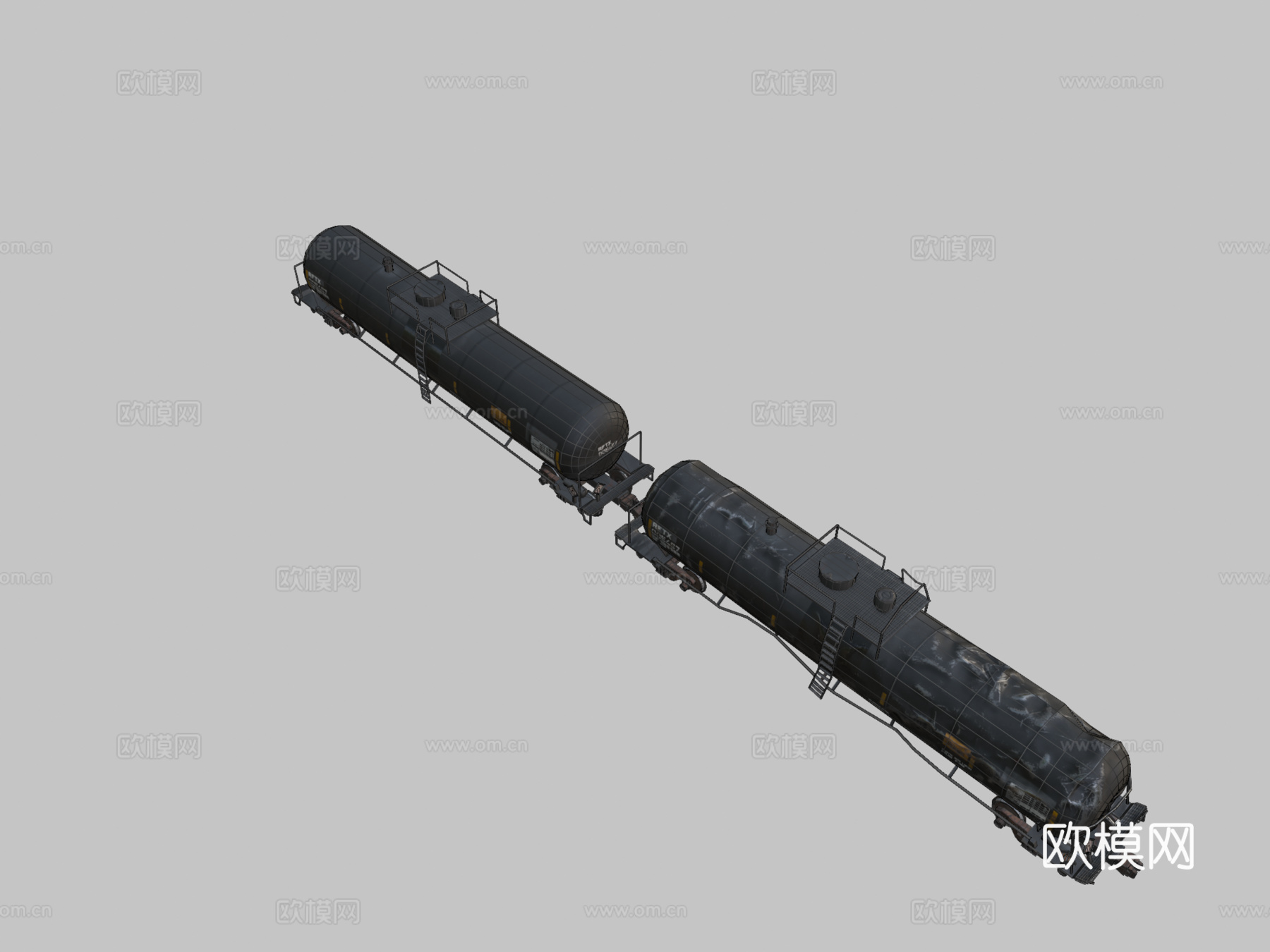 英尺坦克车3d模型下载（渲染图2）