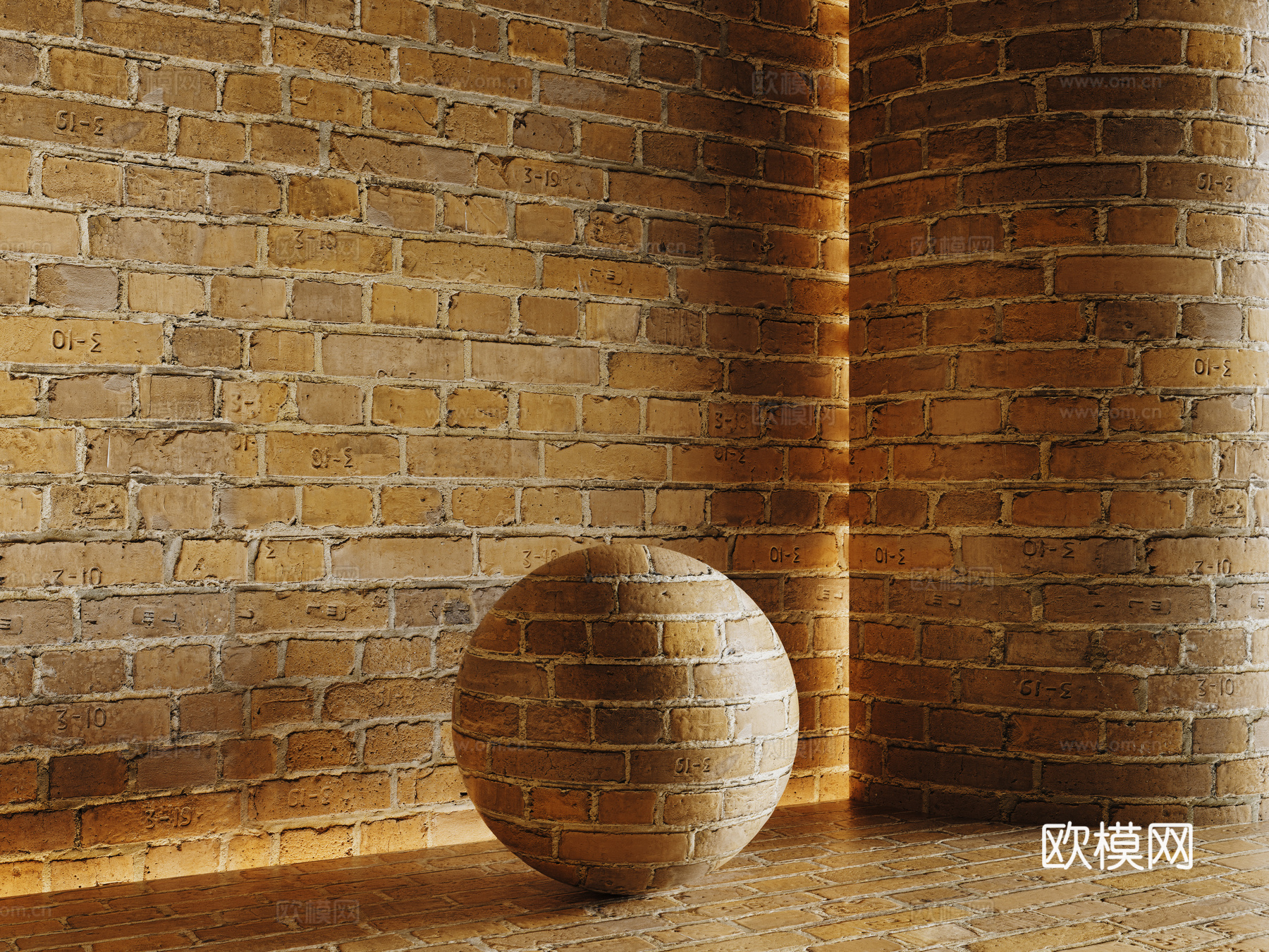 现代砖墙 红砖墙 仿古砖墙 文化砖墙 工业砖墙su模型