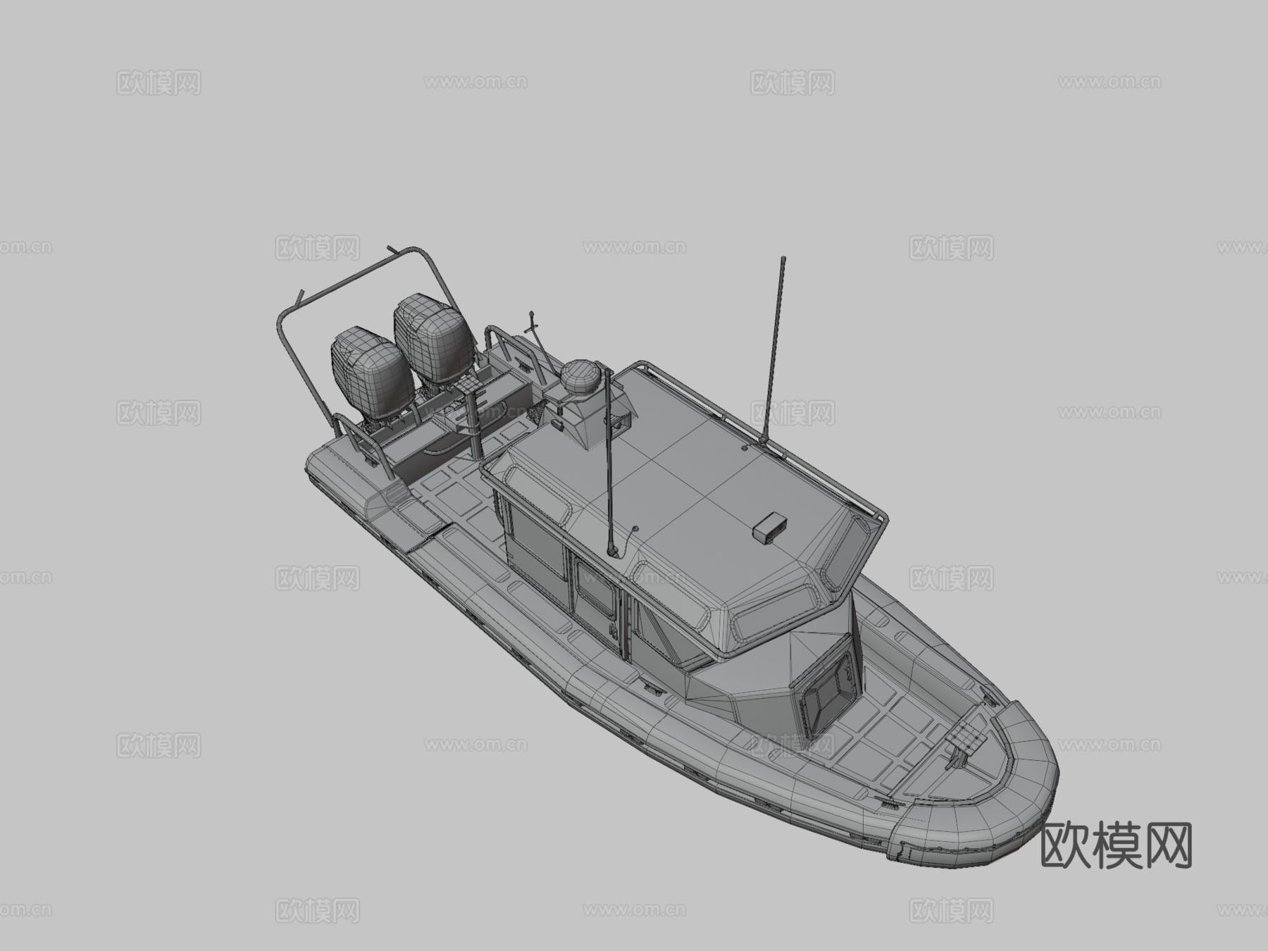 拖船3d模型下载（渲染图3）