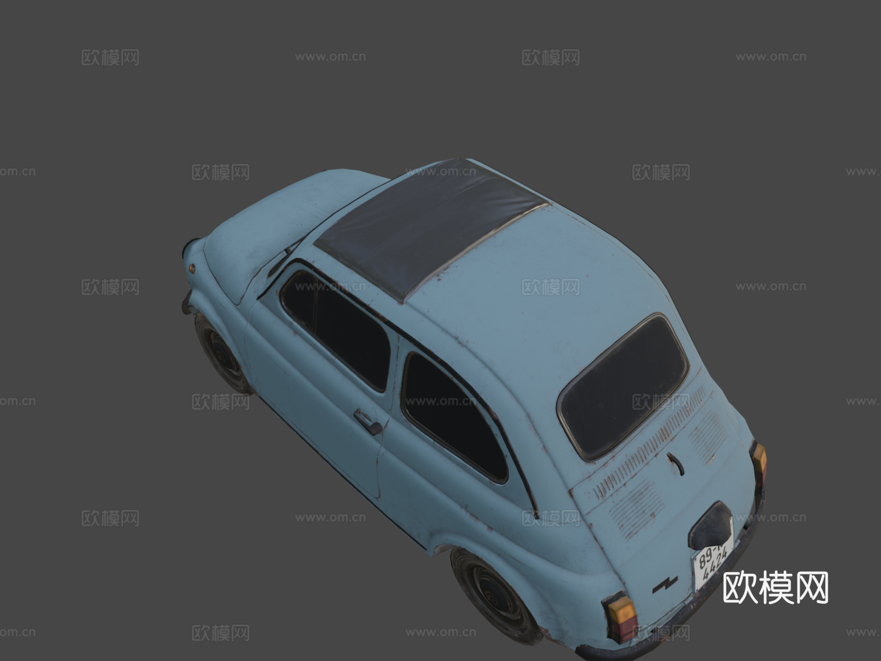 菲亚特5003d模型下载（渲染图8）