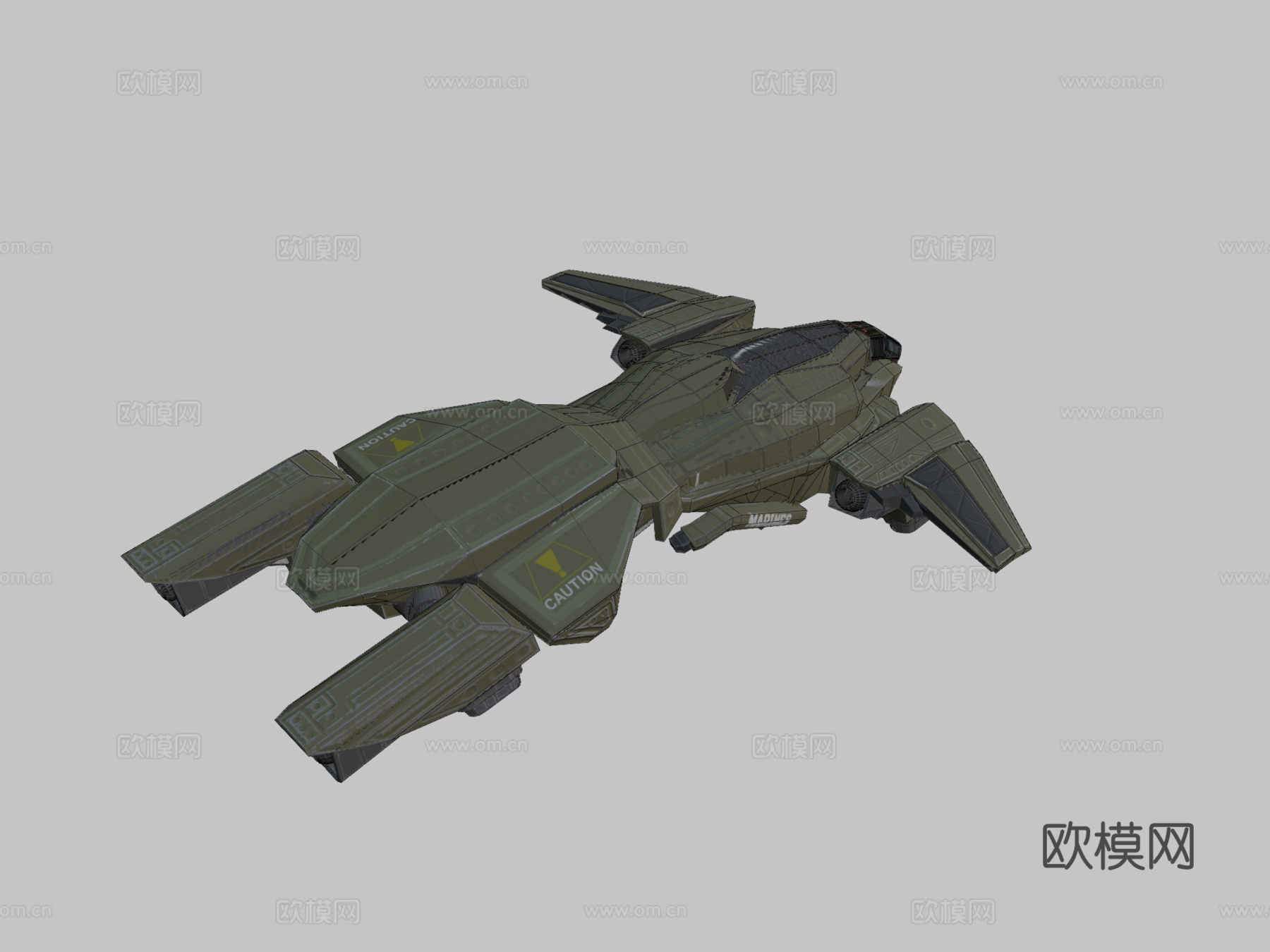 光环：致远星灵感鹈鹕号3d模型下载（渲染图2）