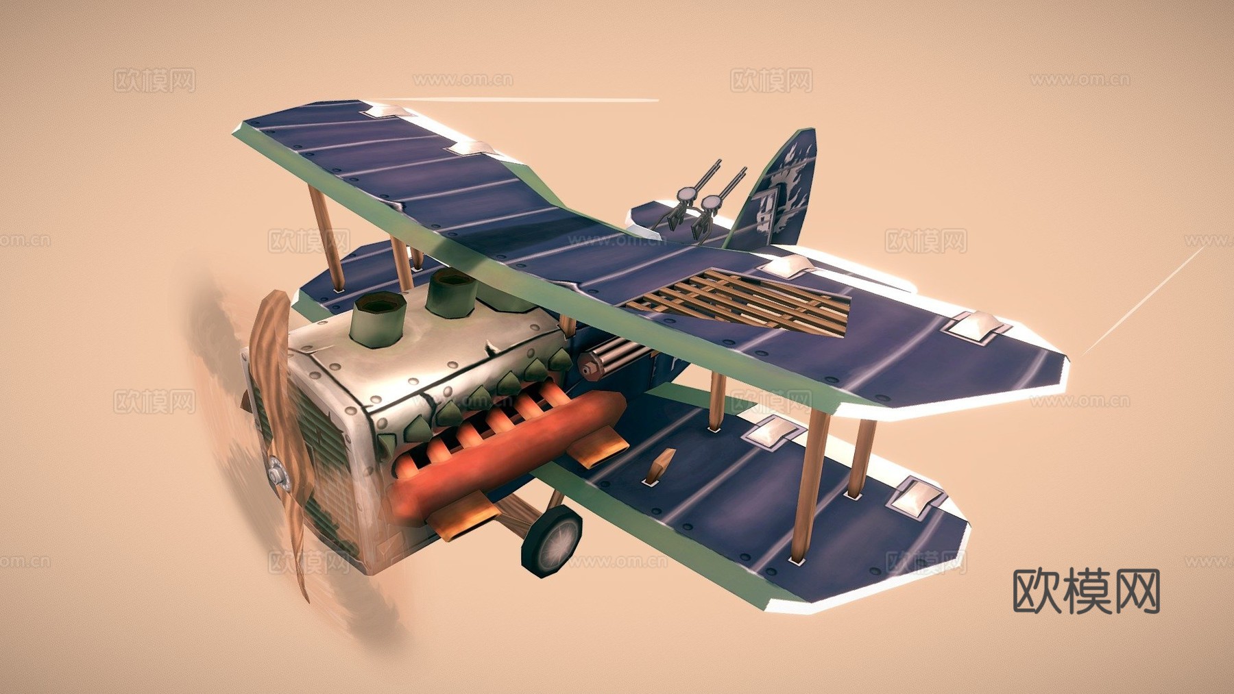 一战飞机 - NINAK3d模型下载（渲染图1）