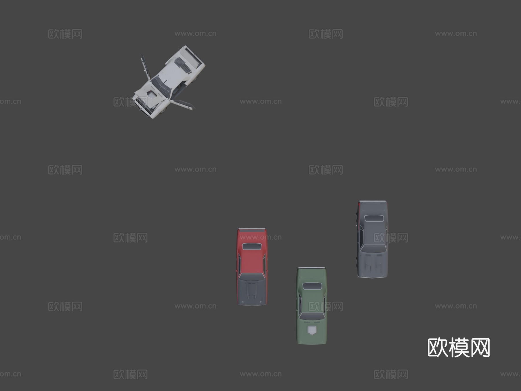 '70普利茅斯梭鱼3d模型下载（渲染图6）