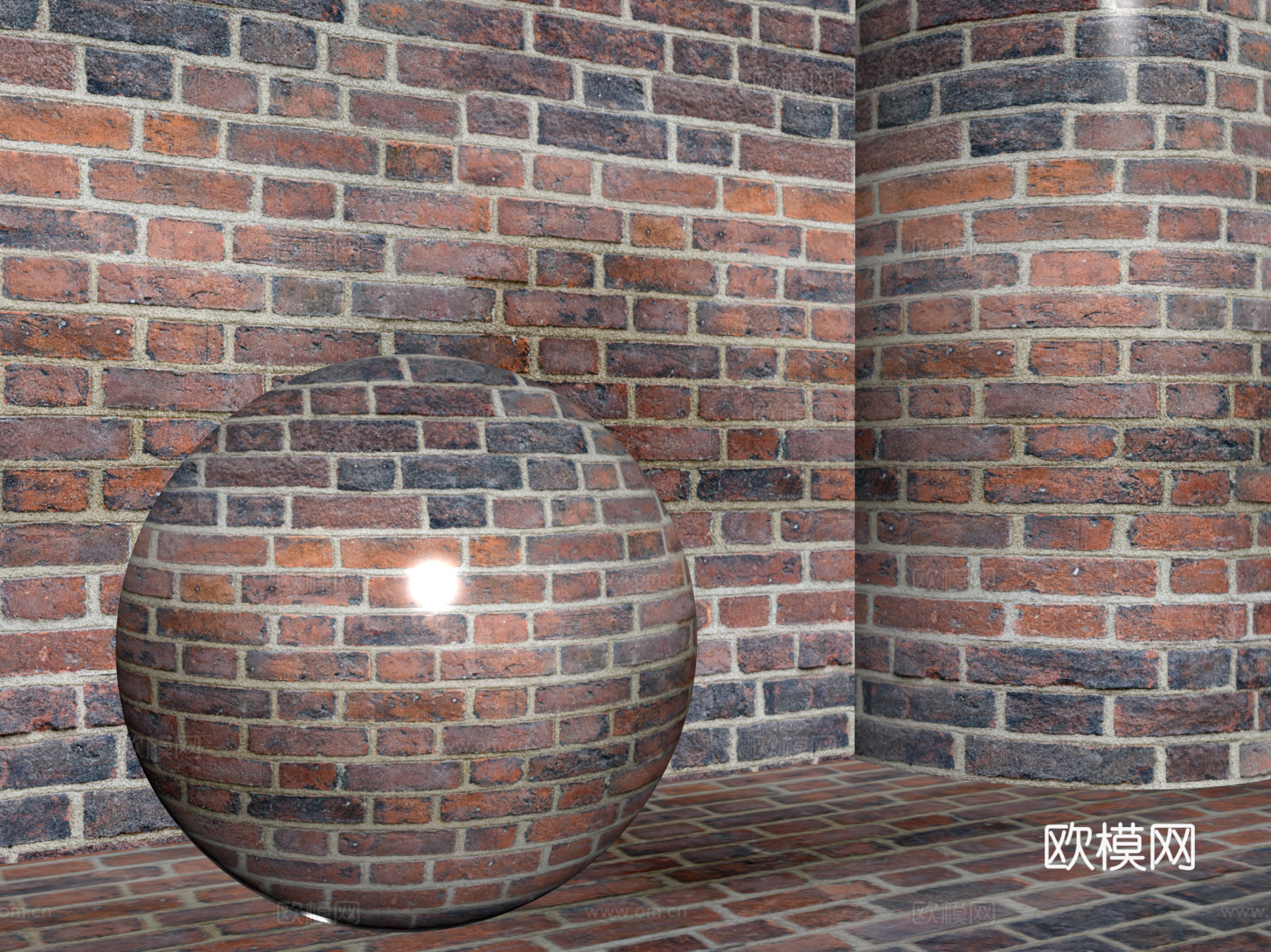 现代砖墙 红砖墙 仿古砖墙 文化砖墙 工业砖墙su模型