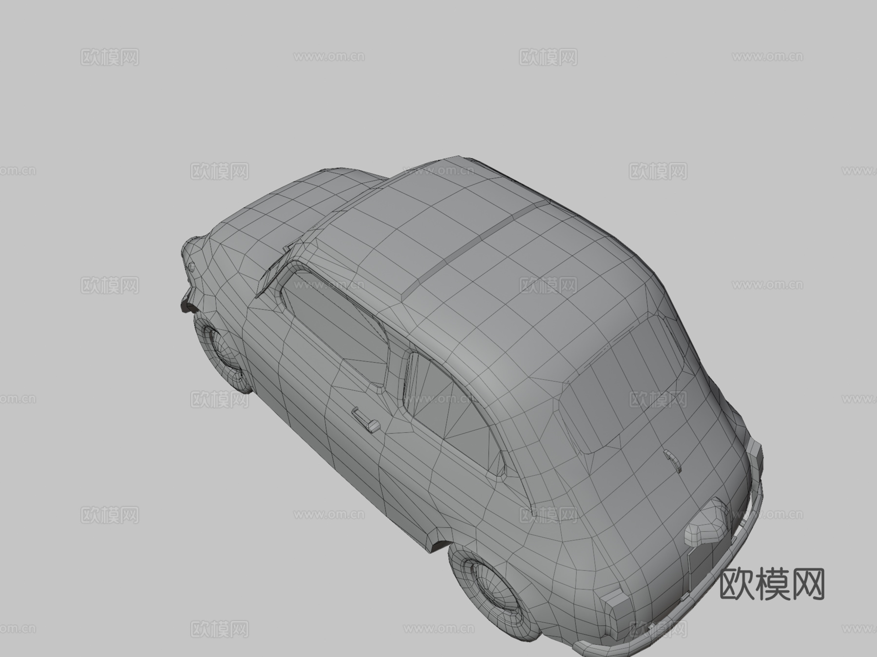 菲亚特5003d模型下载（渲染图3）