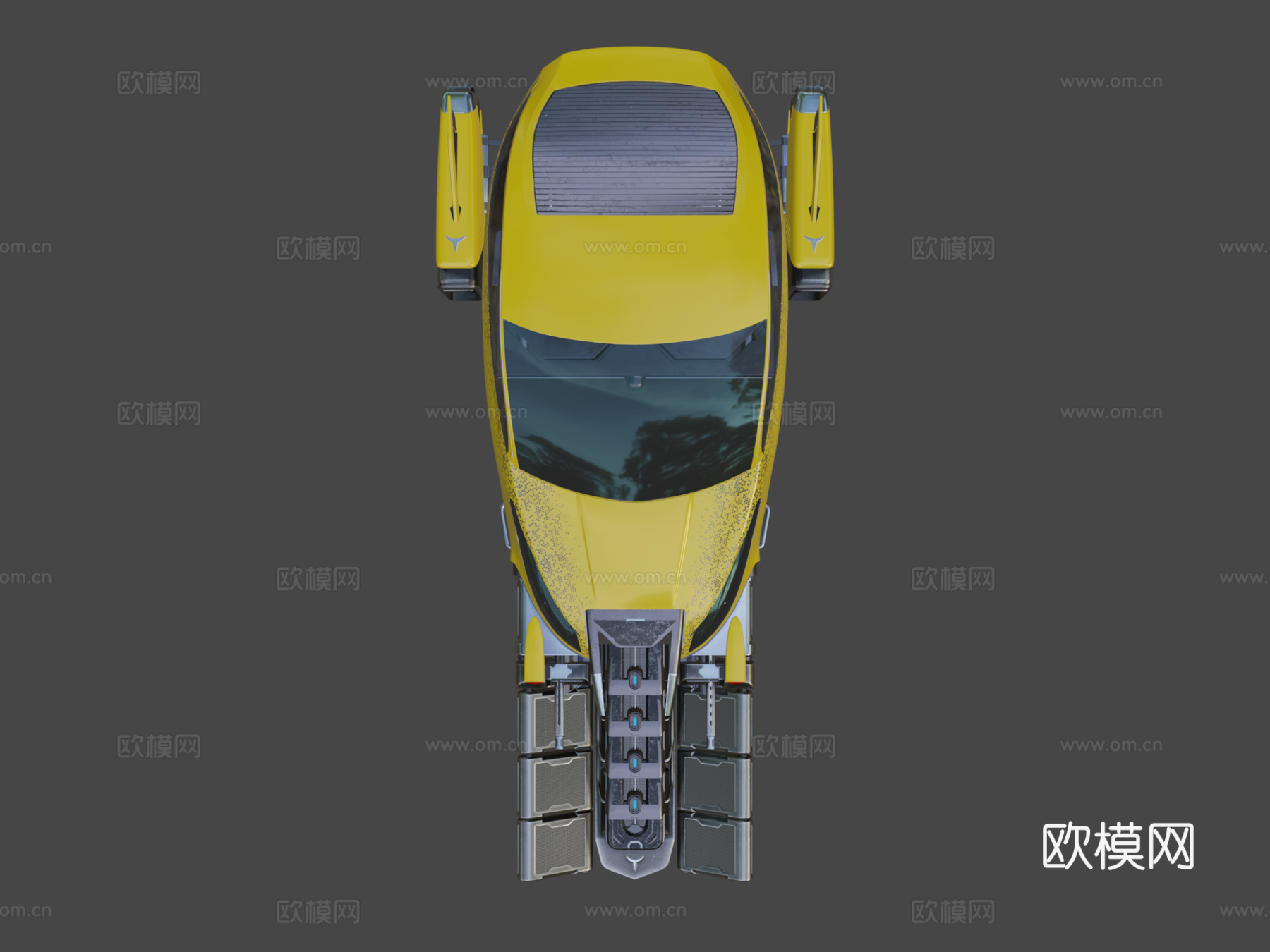赛博车辆3d模型下载（渲染图7）