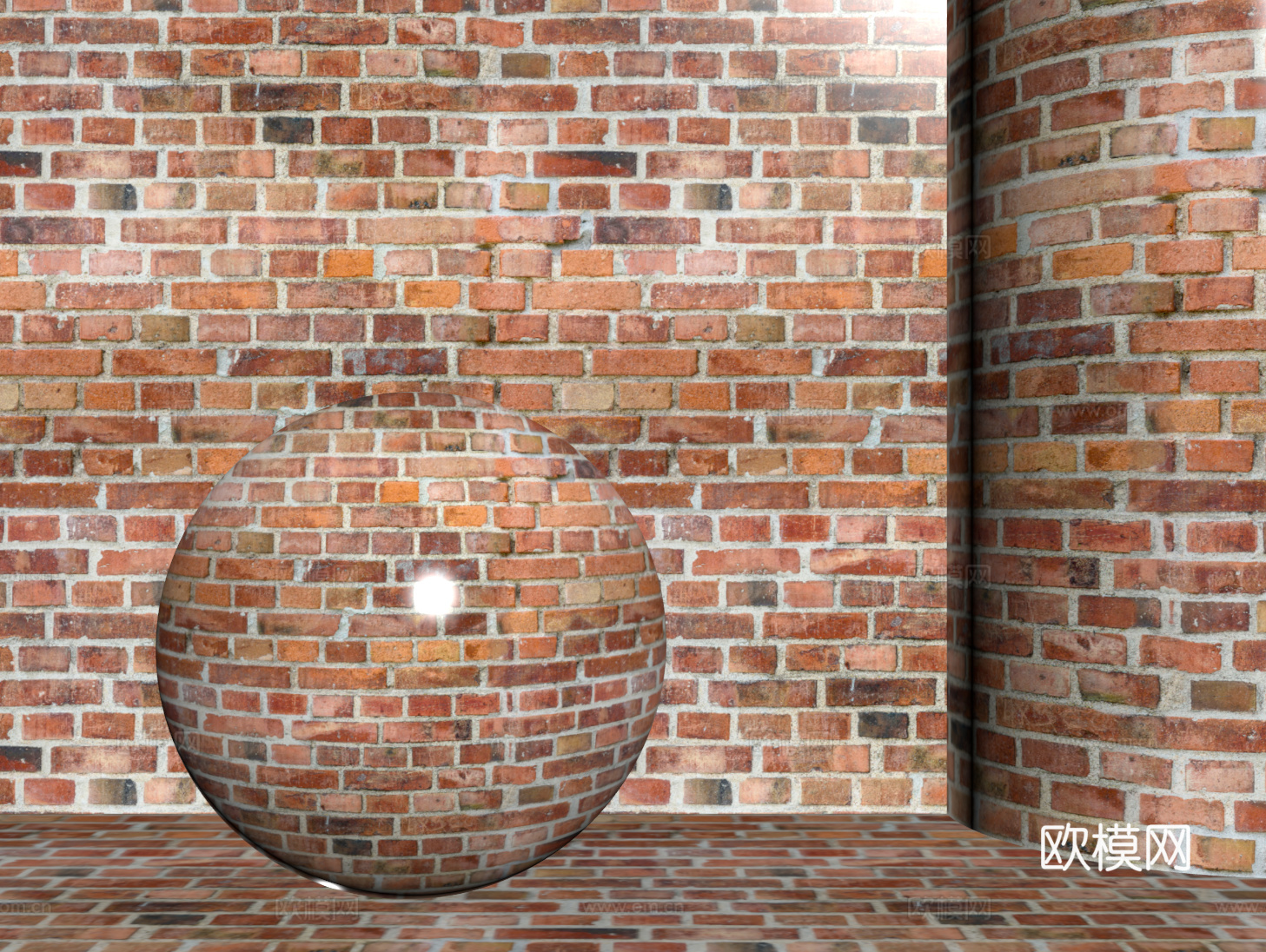 现代砖墙 红砖墙 仿古砖墙 文化砖墙 工业砖墙su模型