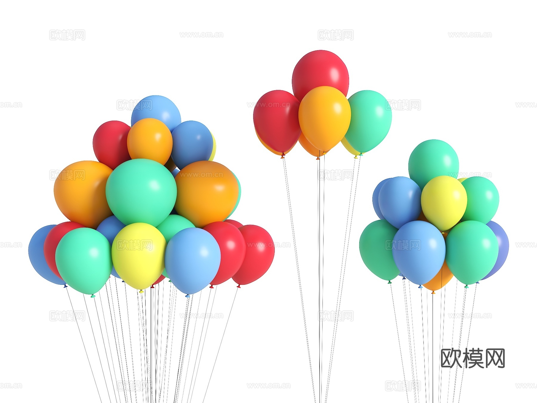 气球 气球装饰 美陈气球 现代气球su模型