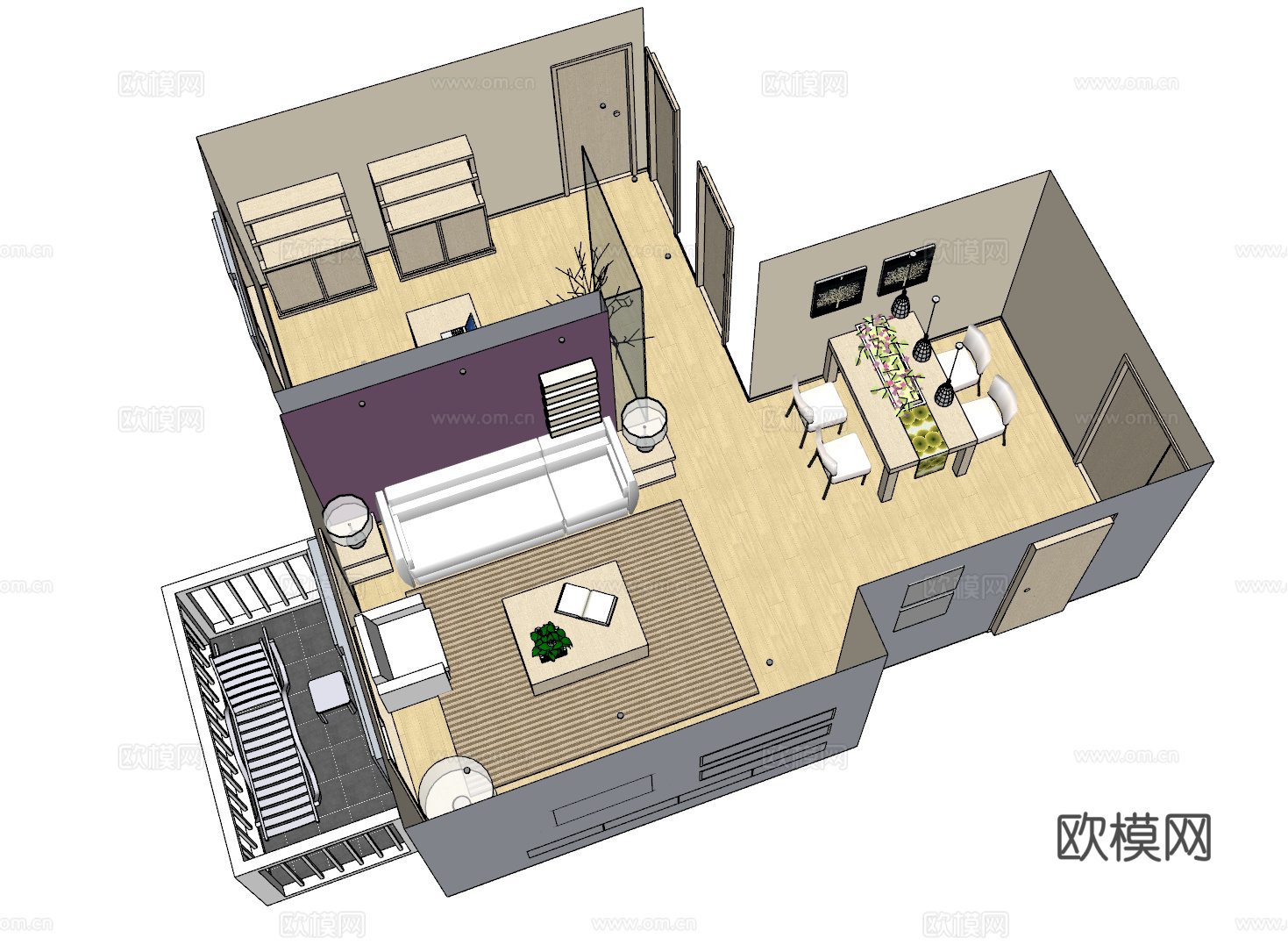 家装 家装方案 室内设计 模型su模型