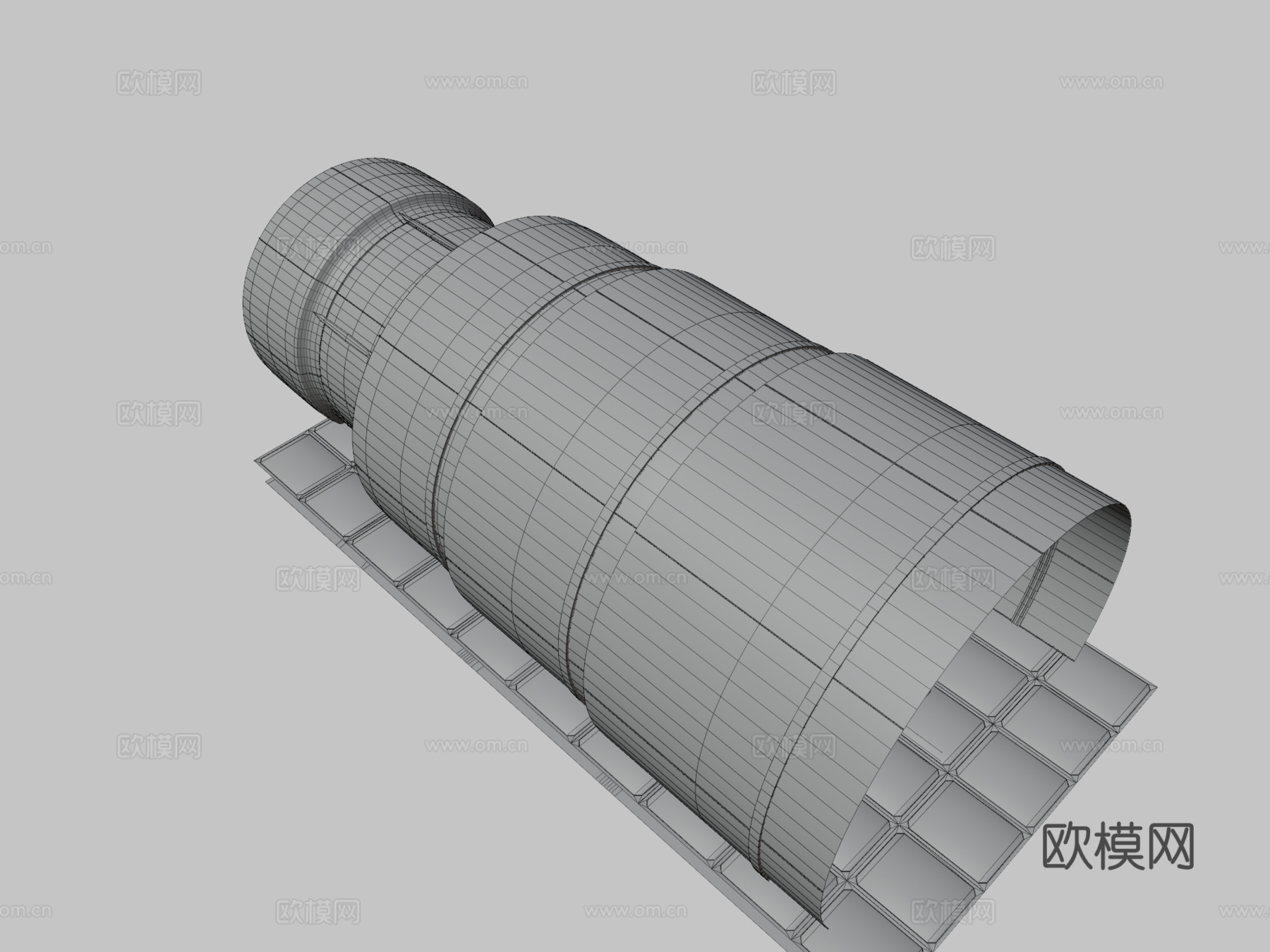 未来主义飞船3d模型下载（渲染图3）